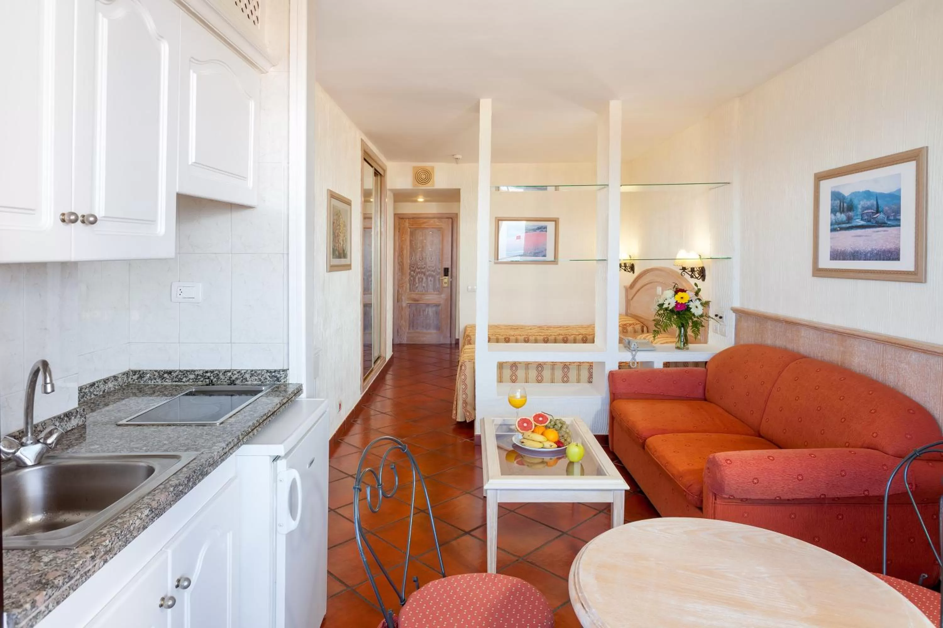 Kitchen or kitchenette in Apartamentos Masaru