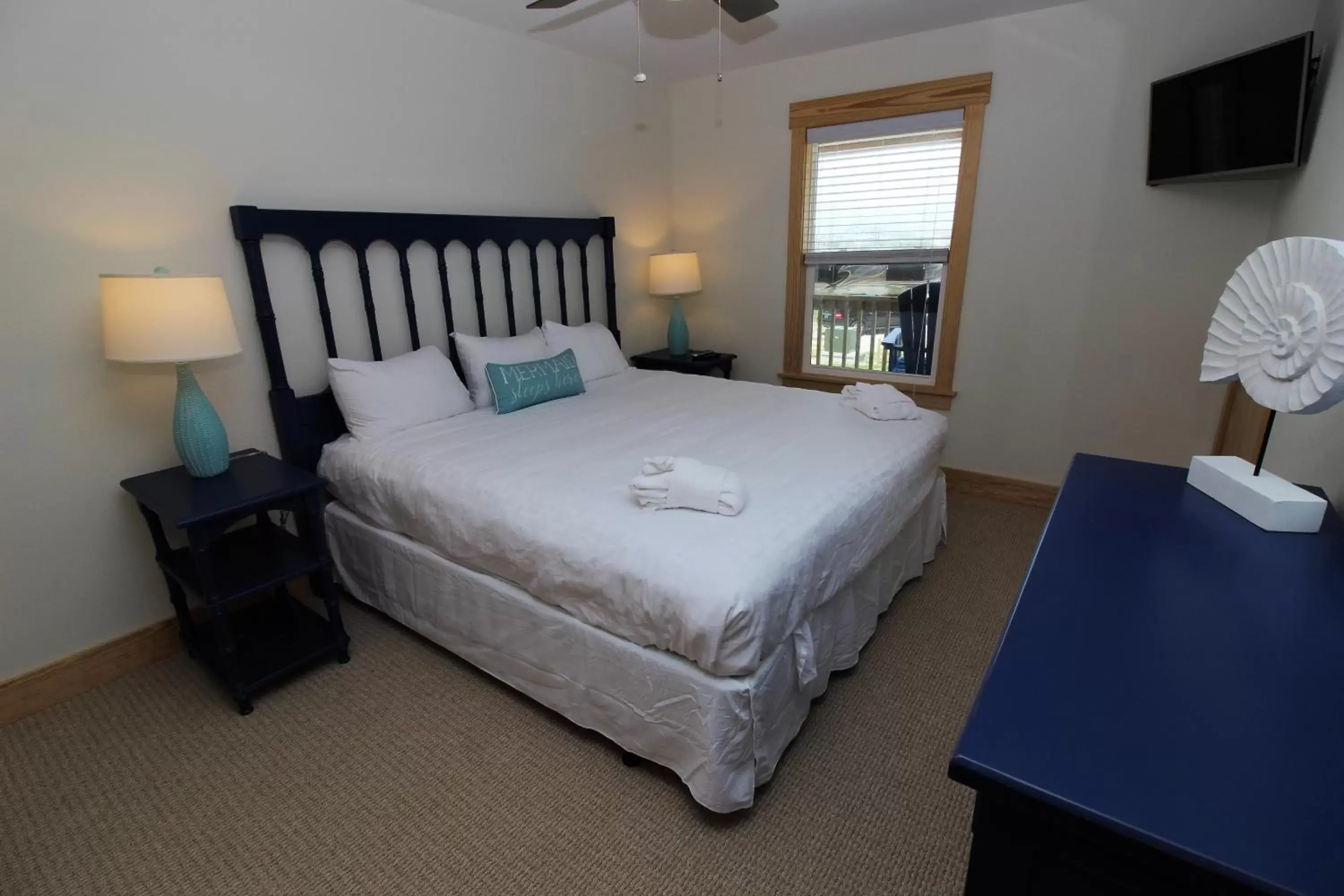 Bedroom, Bed in Whalebone Ocean Cottages by KEES Vacations