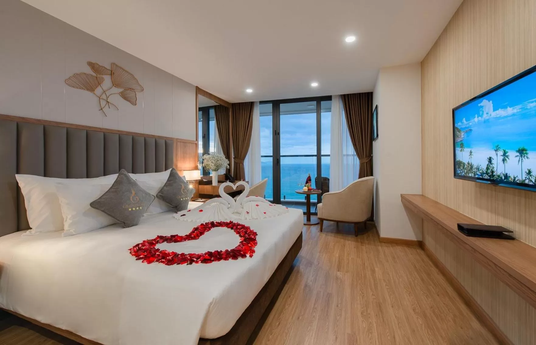 Photo of the whole room, Bed in Grand Gosia Hotel