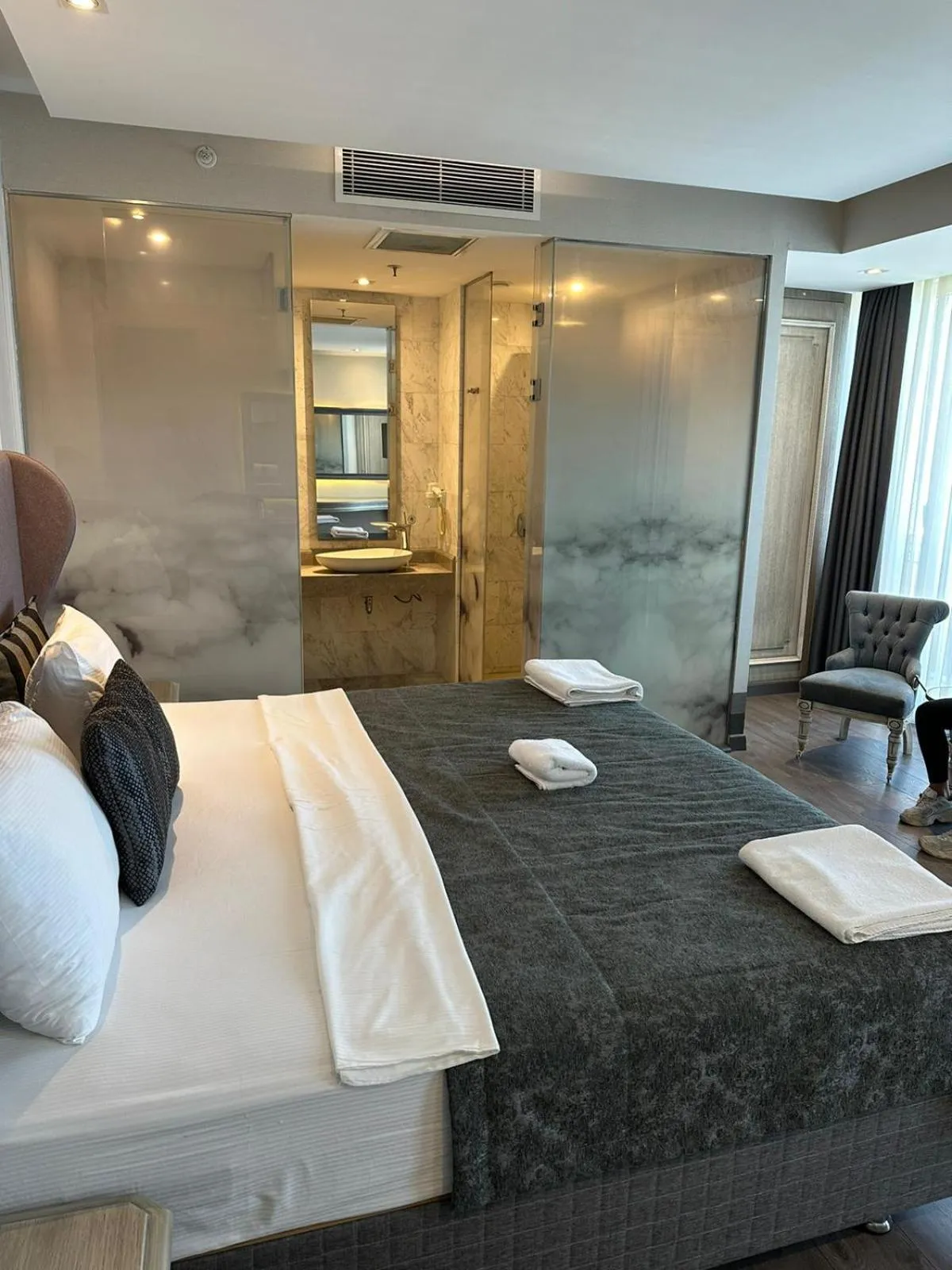 Bed in TK Taxim Bosphorus Hotel