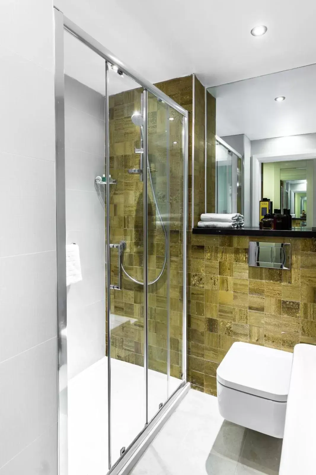 Shower, Bathroom in Holiday Inn London Watford Junction, an IHG Hotel