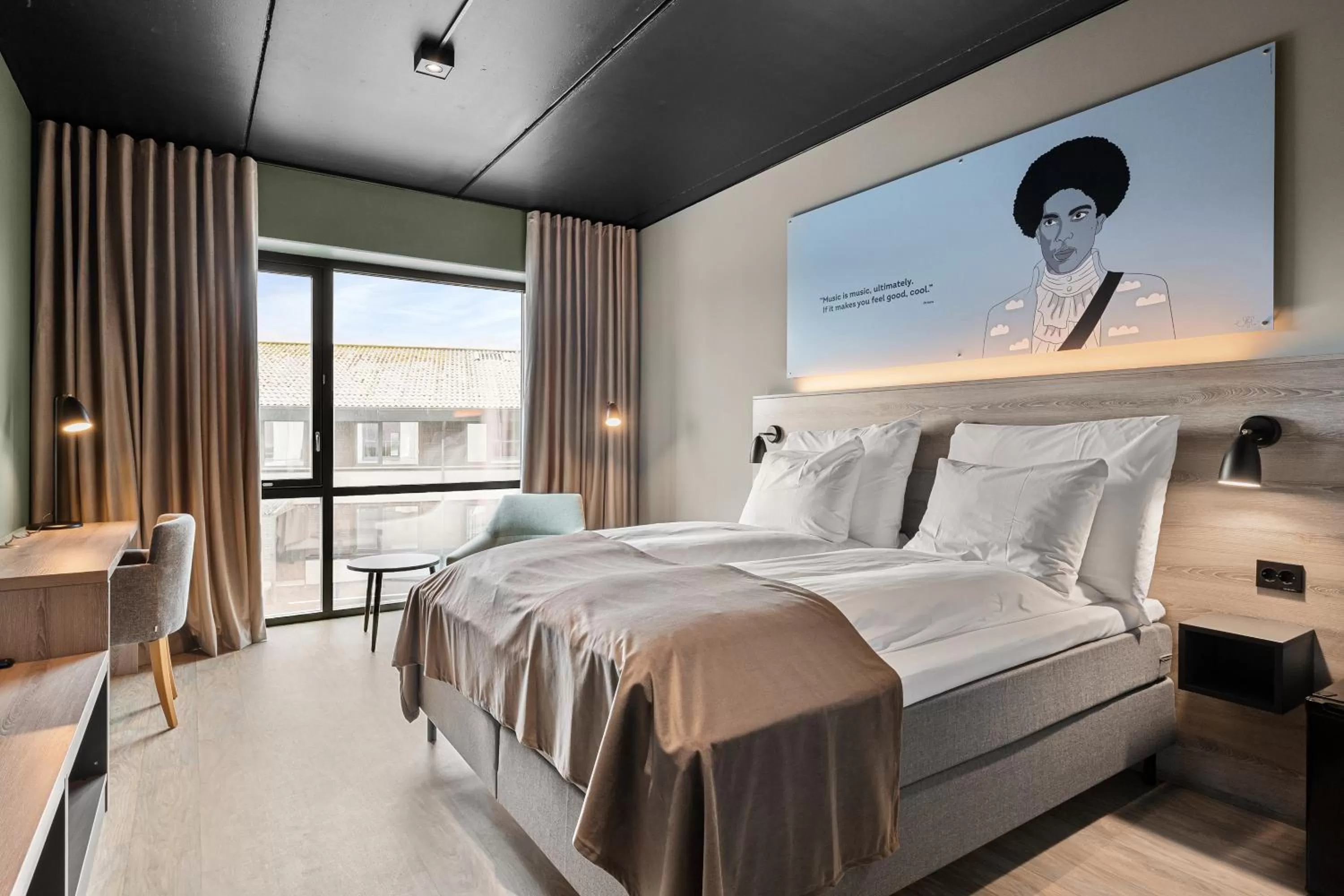 Bed in Hotell Jæren