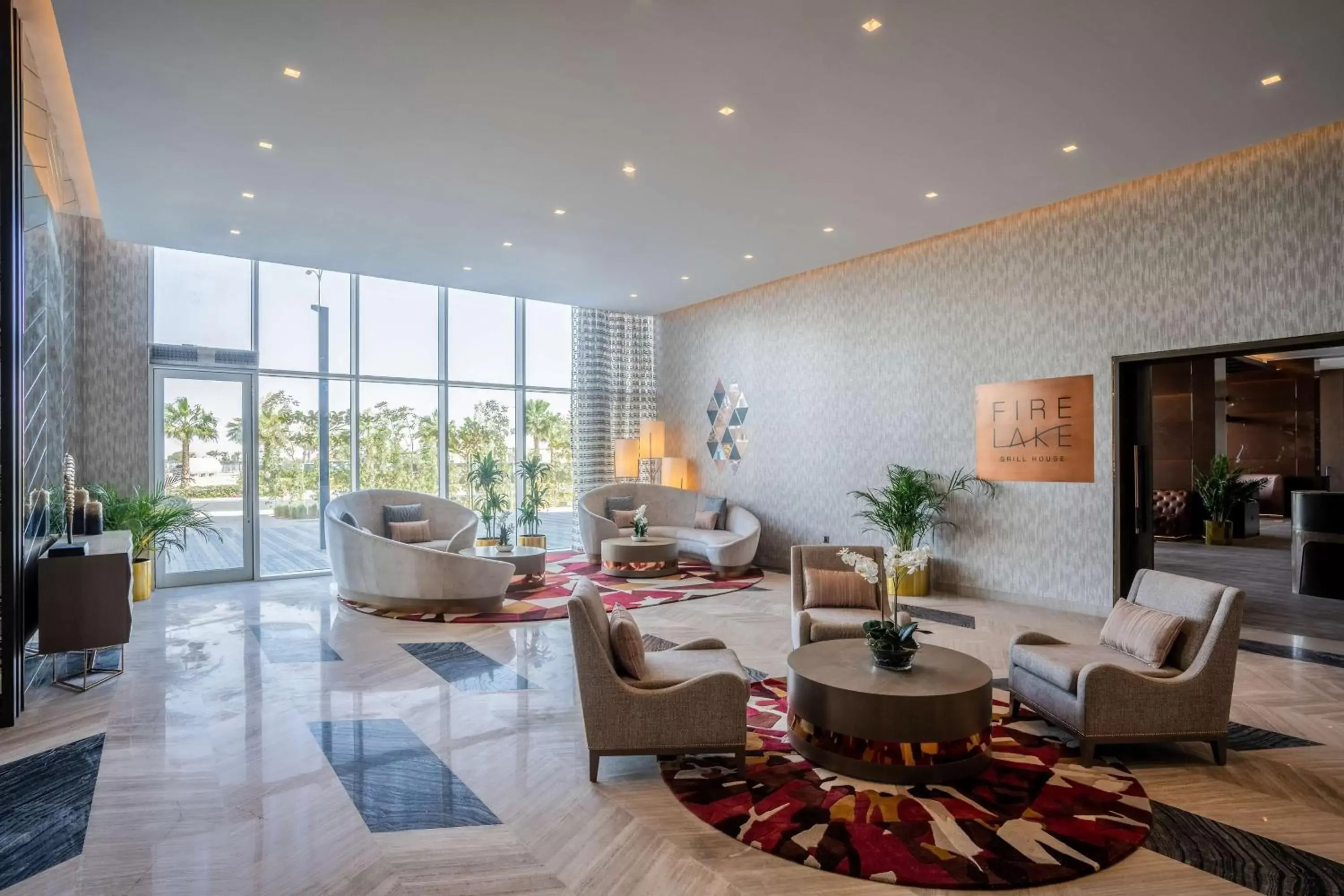 Lobby or reception in Radisson Dubai Damac Hills