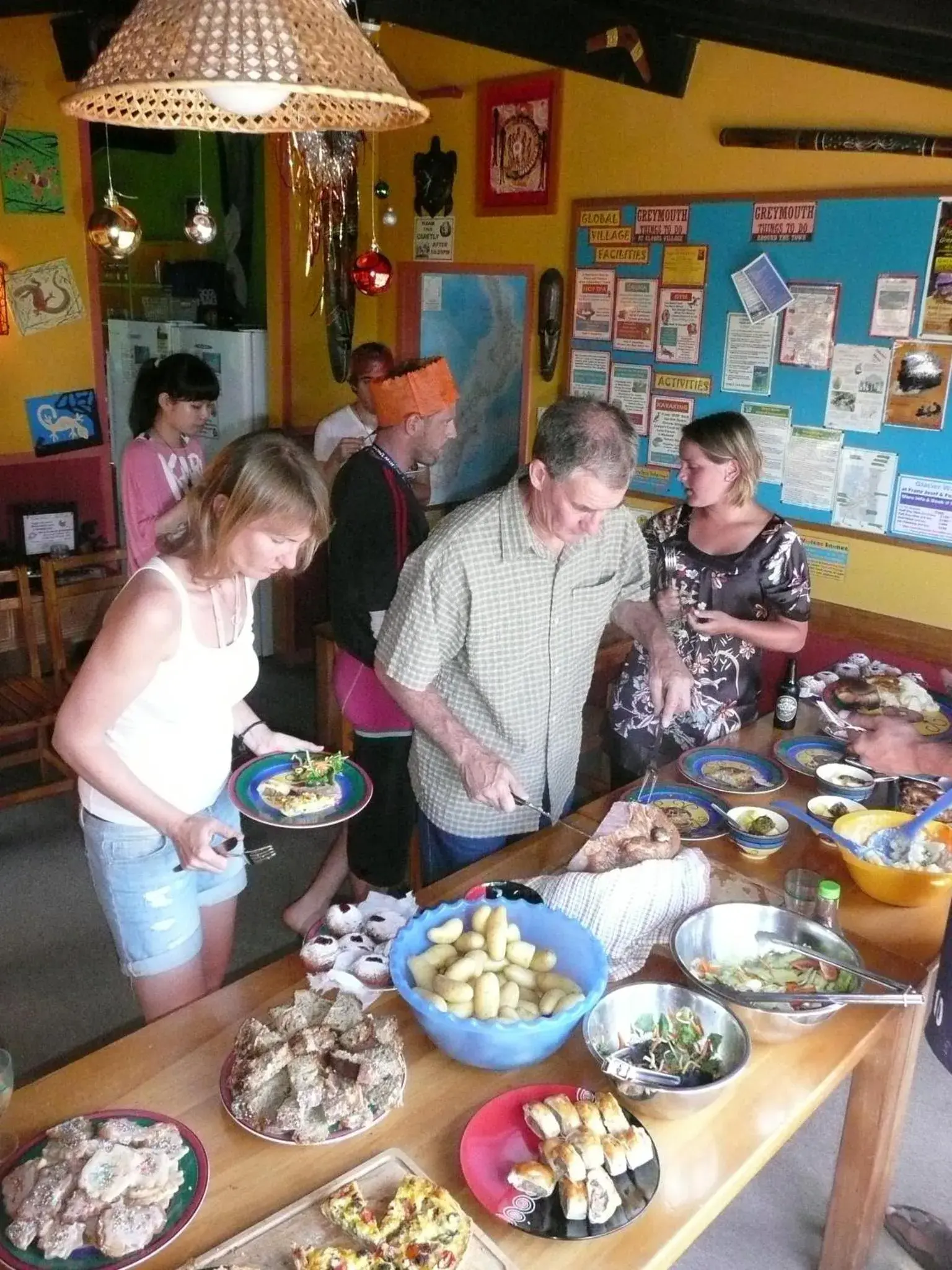 Food in Global Village Travellers Lodge