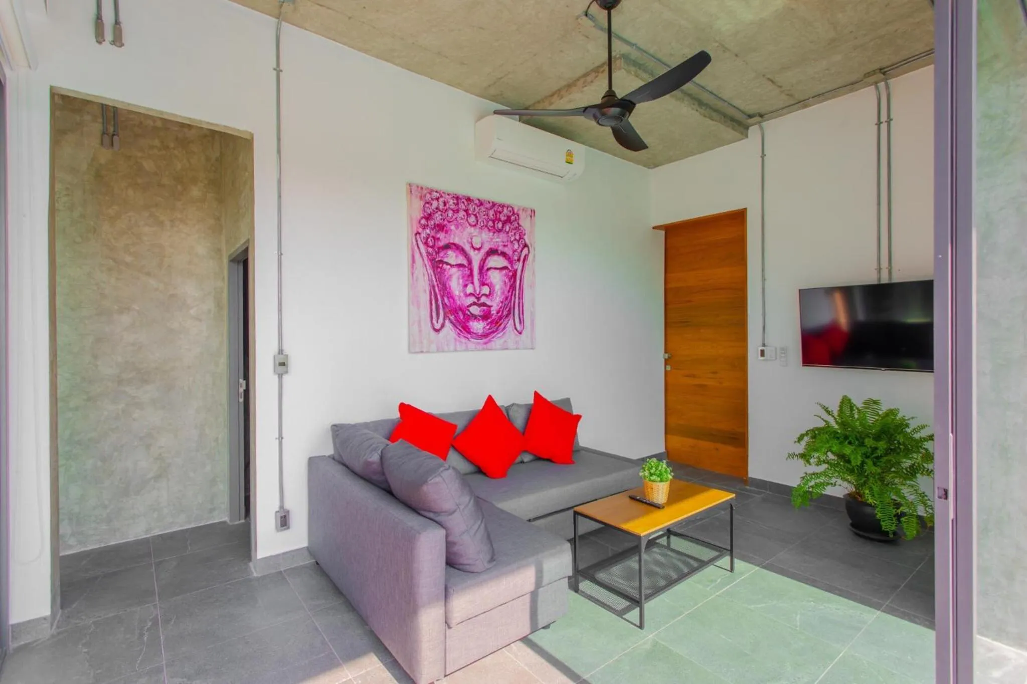 Living room in Baan Saint-Tropez Seaview Villas Kata Beach