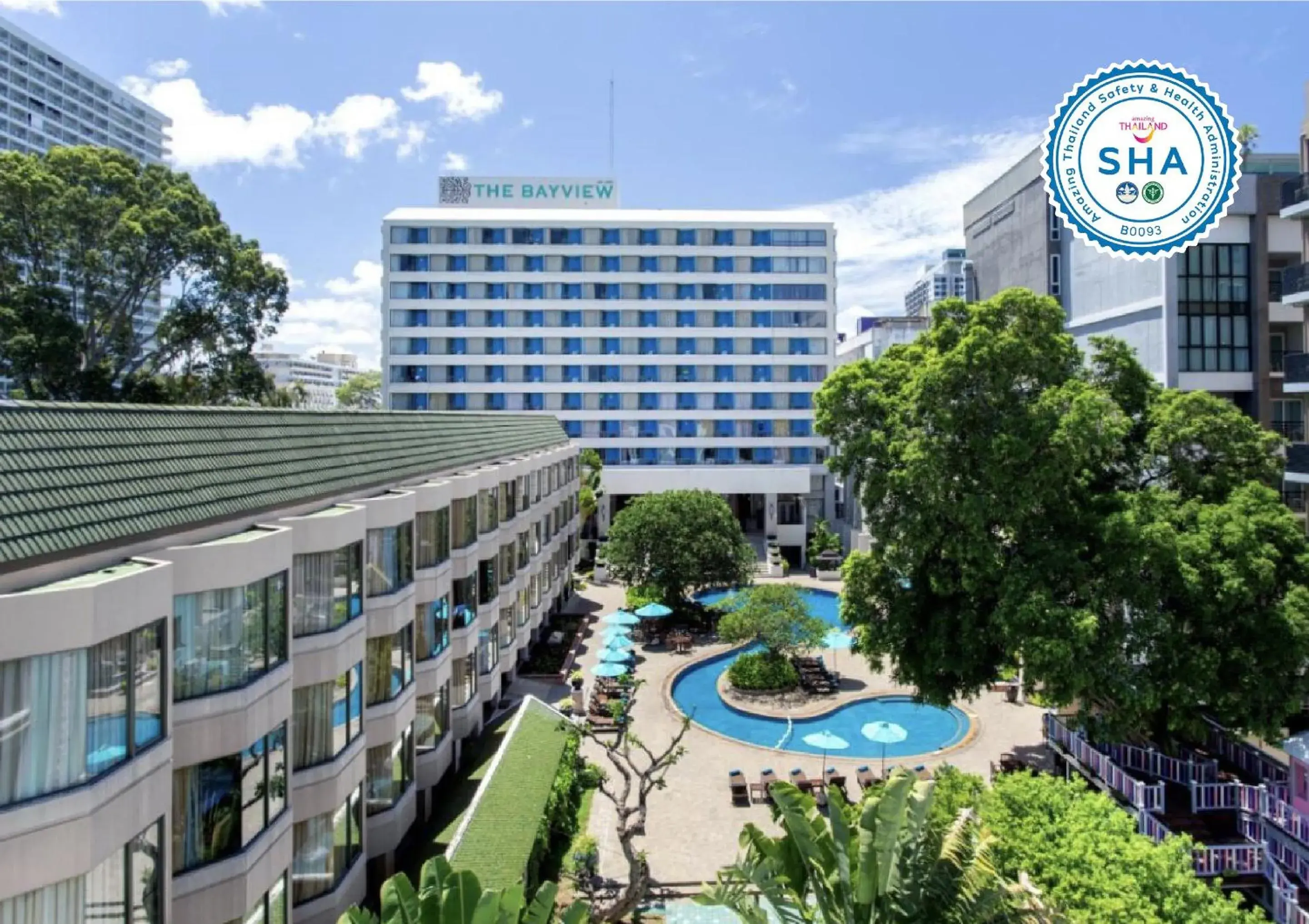 Bird's eye view, Property Building in The Bayview Hotel Pattaya