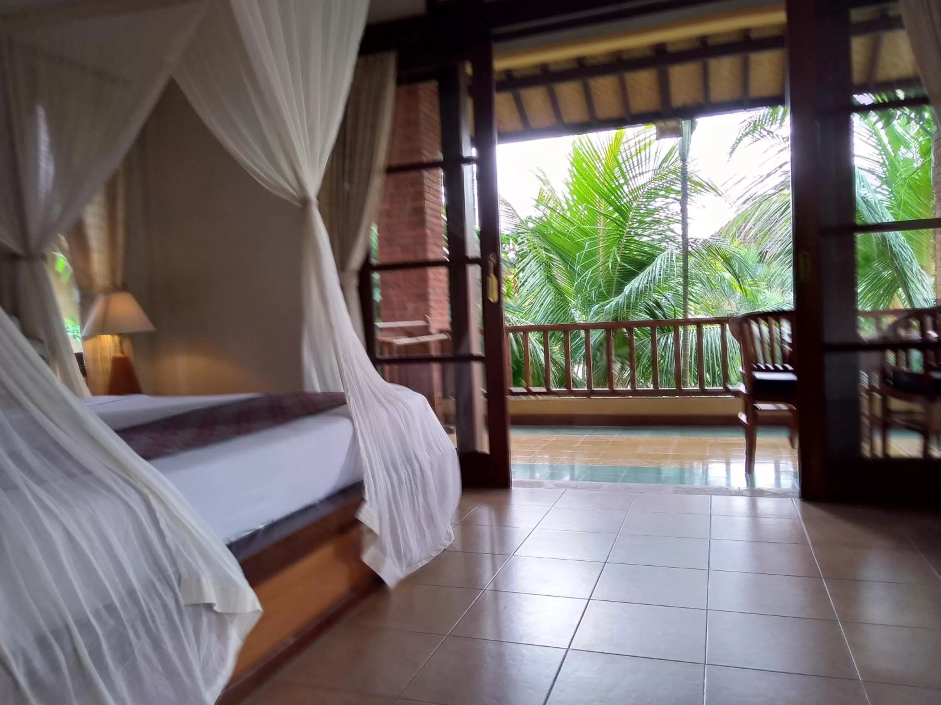 Bed in Ubud Lestari Bungalows