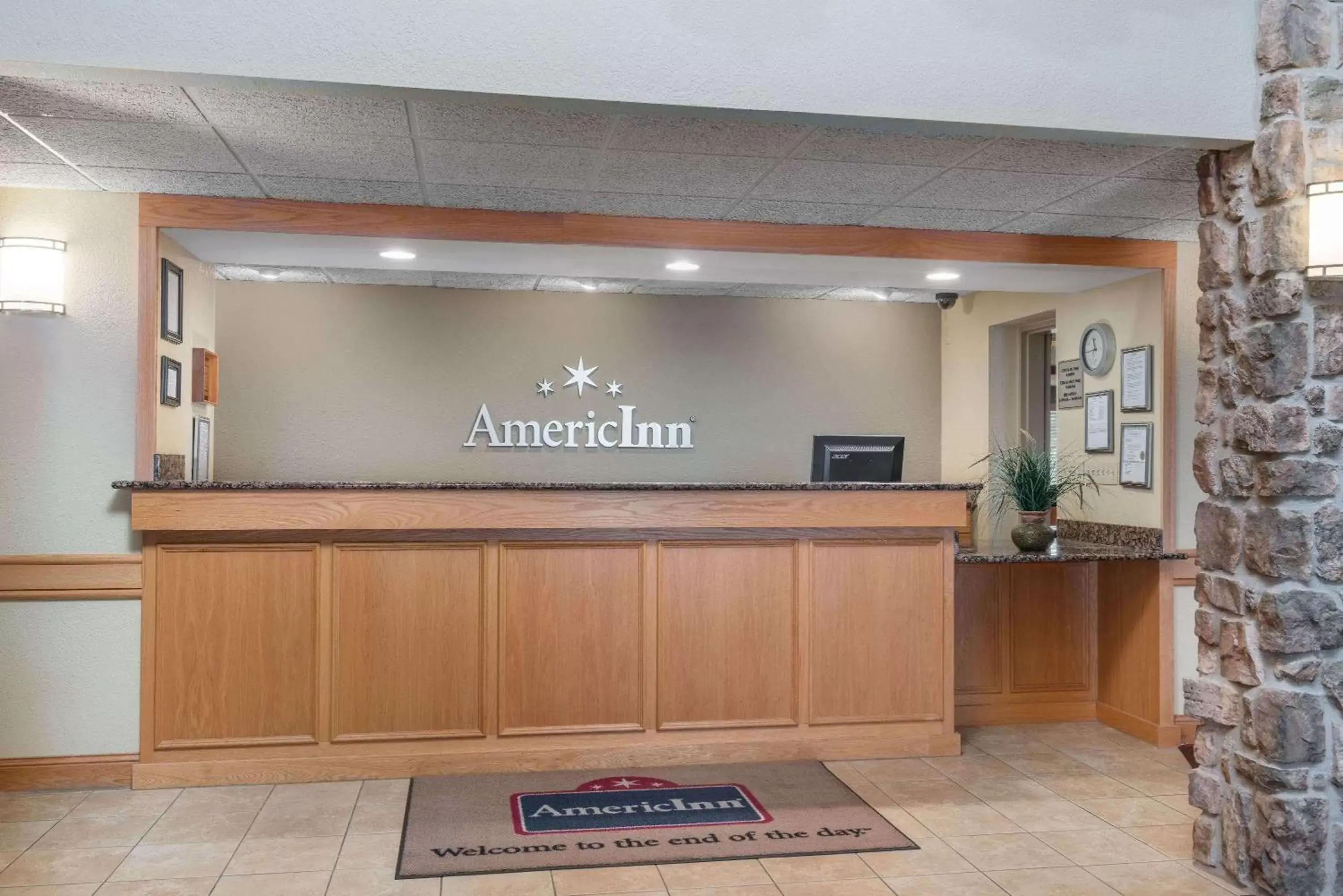 Lobby or reception in AmericInn by Wyndham Newton Lobby or reception in AmericInn by Wyndham Newton