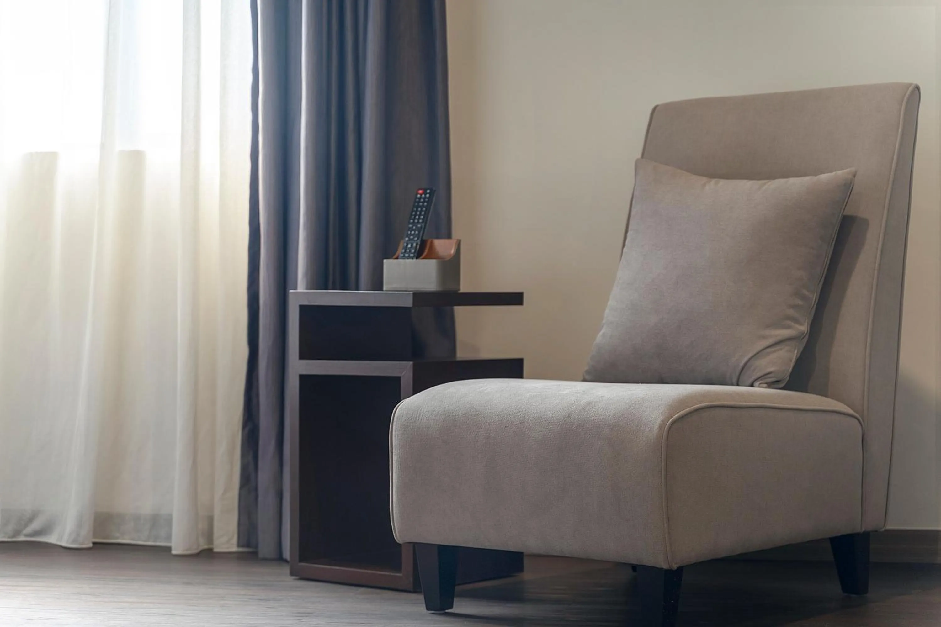 Seating area, Bed in East Riverine Boutique Hotel