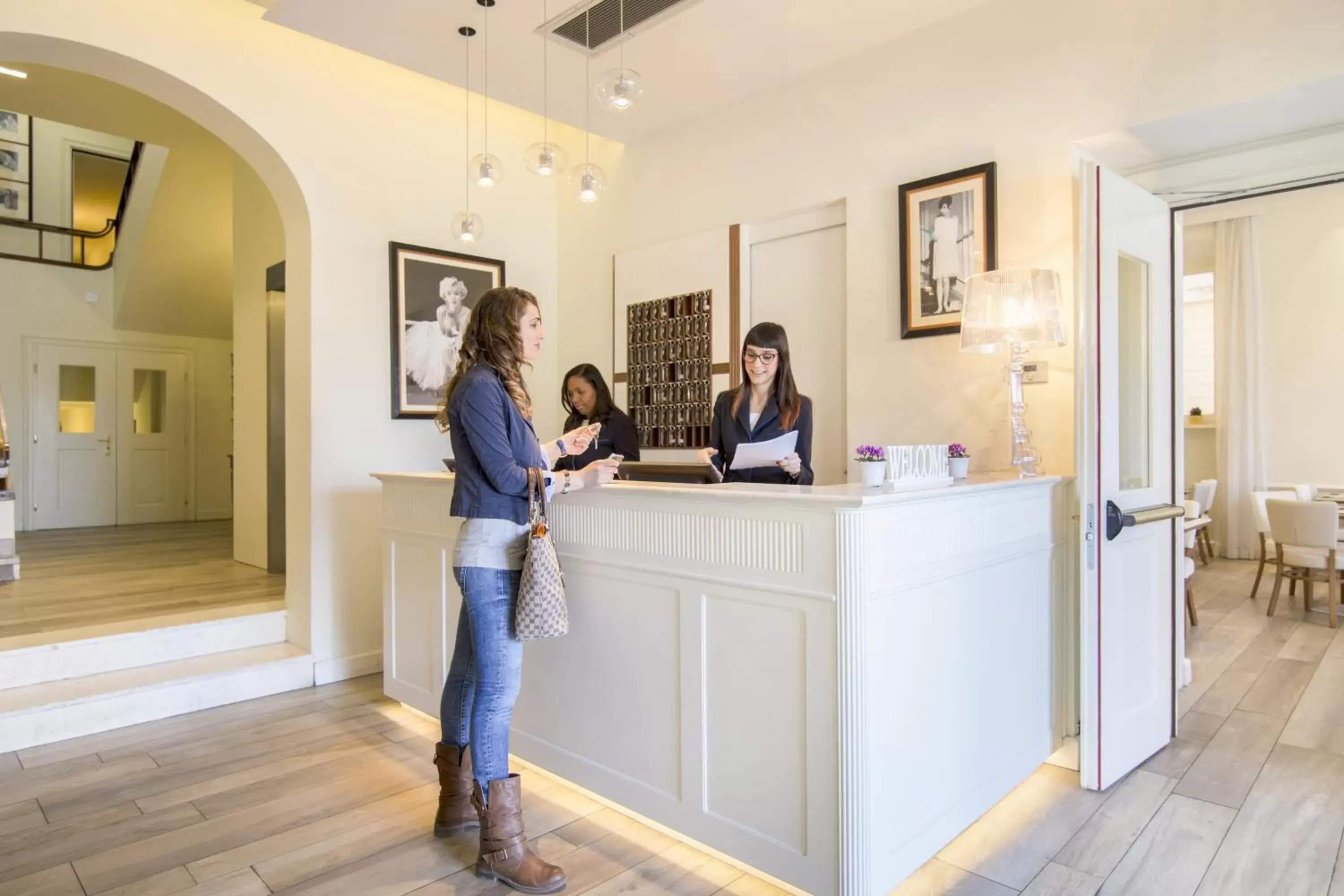 Lobby or reception in Hotel Italia