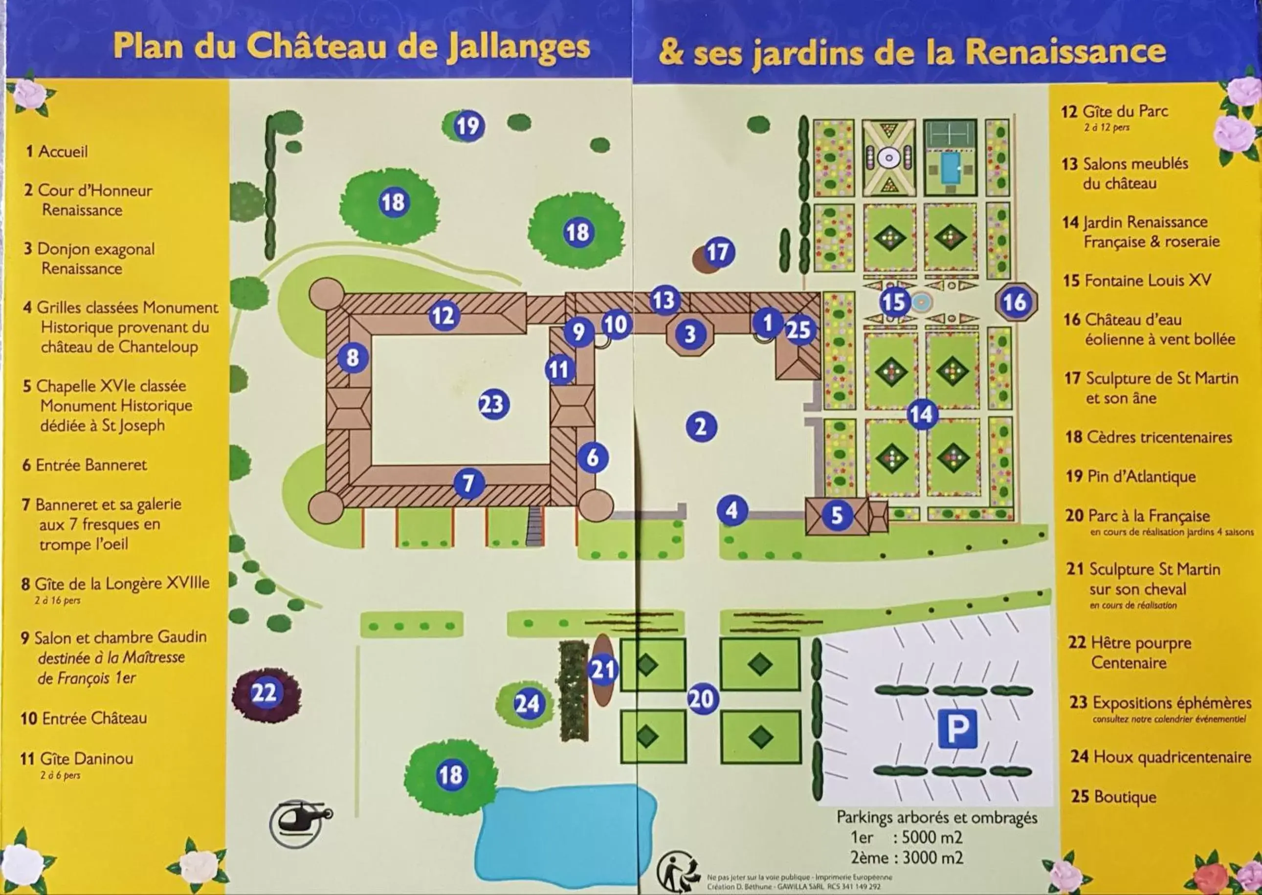 Floor Plan in Chateau de Jallanges - Les Collectionneurs