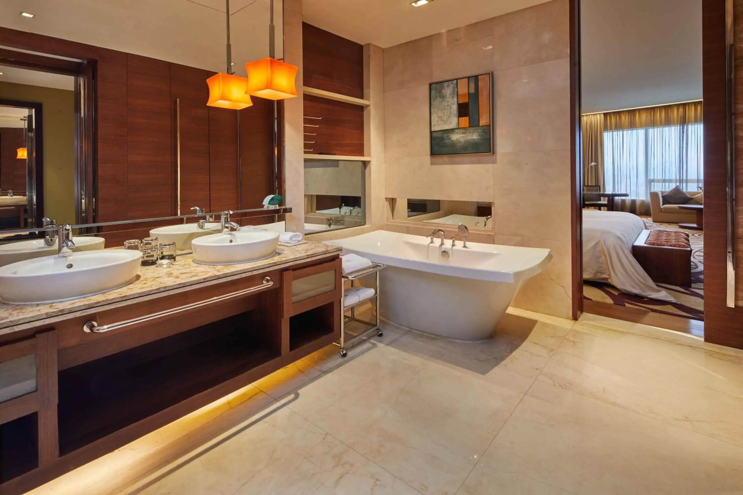 Bathroom in HJ International Hotel