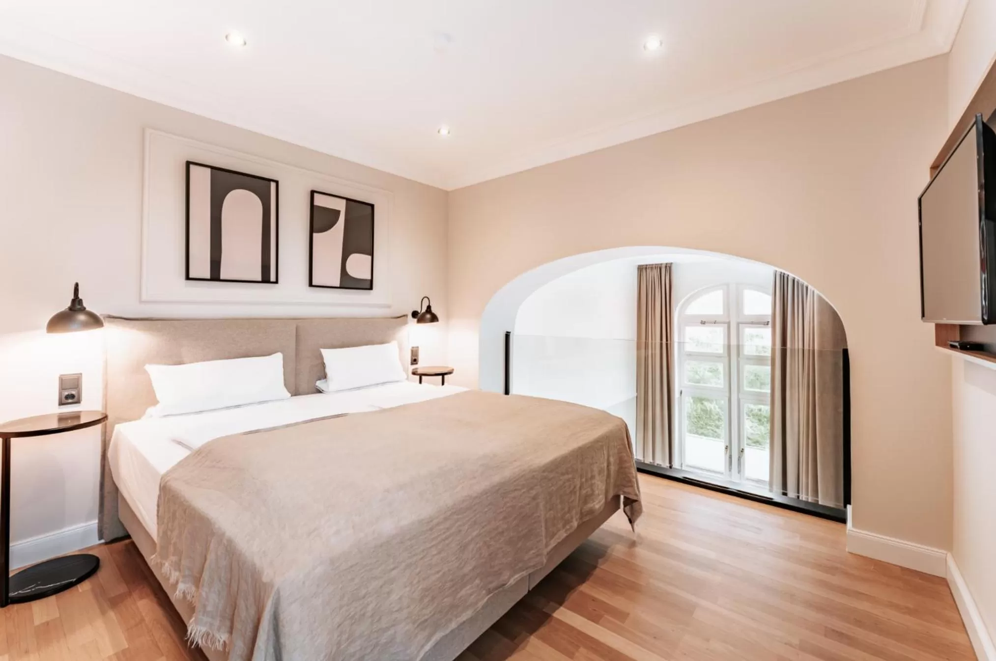 Bed in Strandhotel Kurhaus Juist