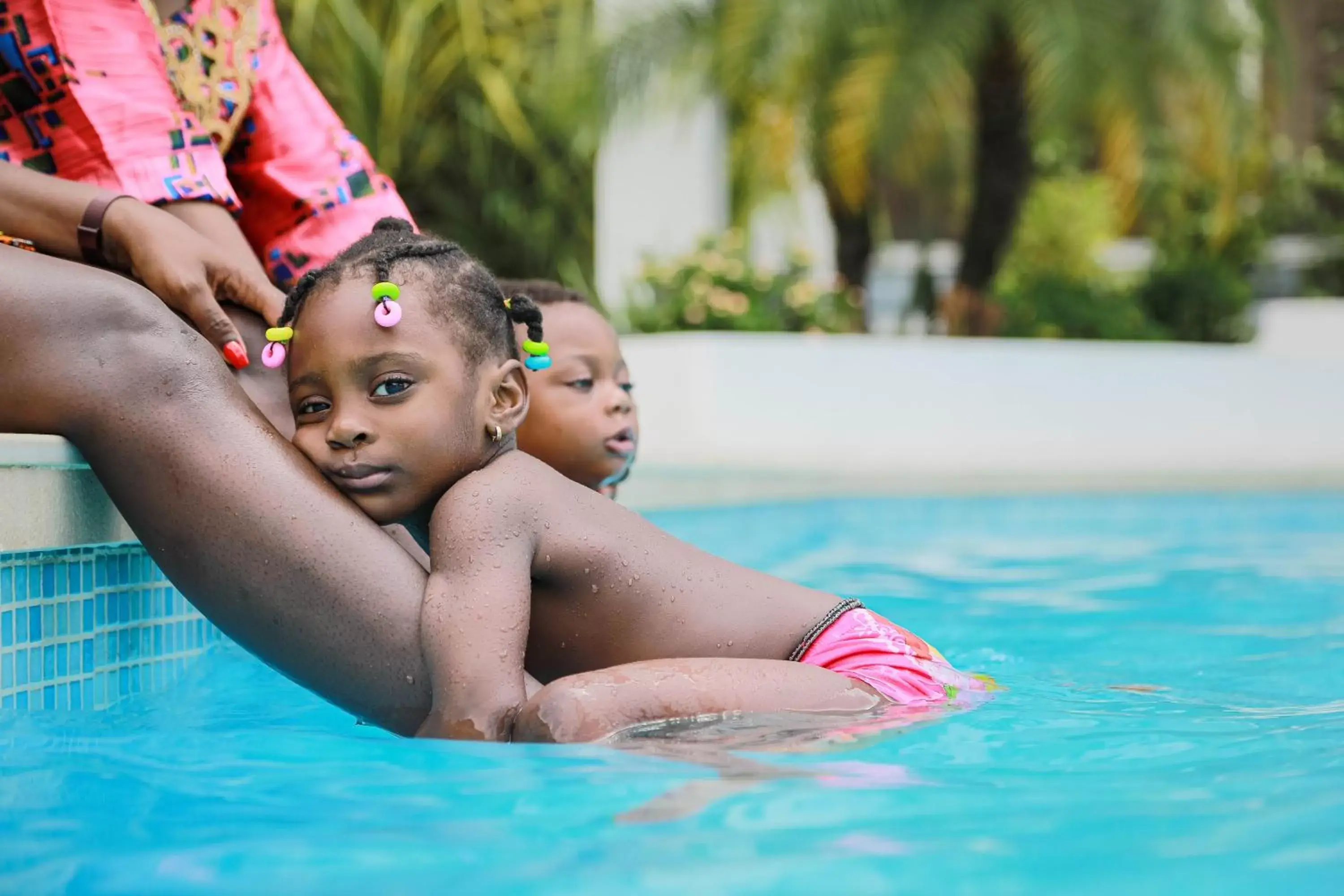 Children play ground, Swimming Pool in Hotel Tiama Abidjan