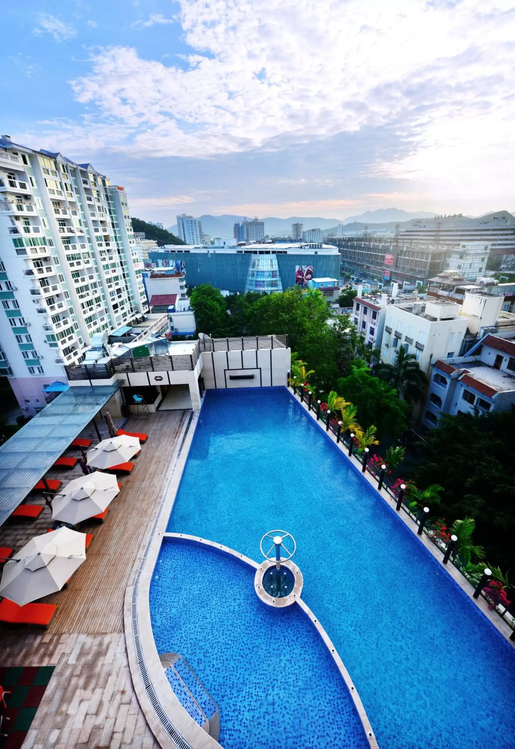 Bird's eye view, Swimming Pool in Barry Boutique Hotel Sanya