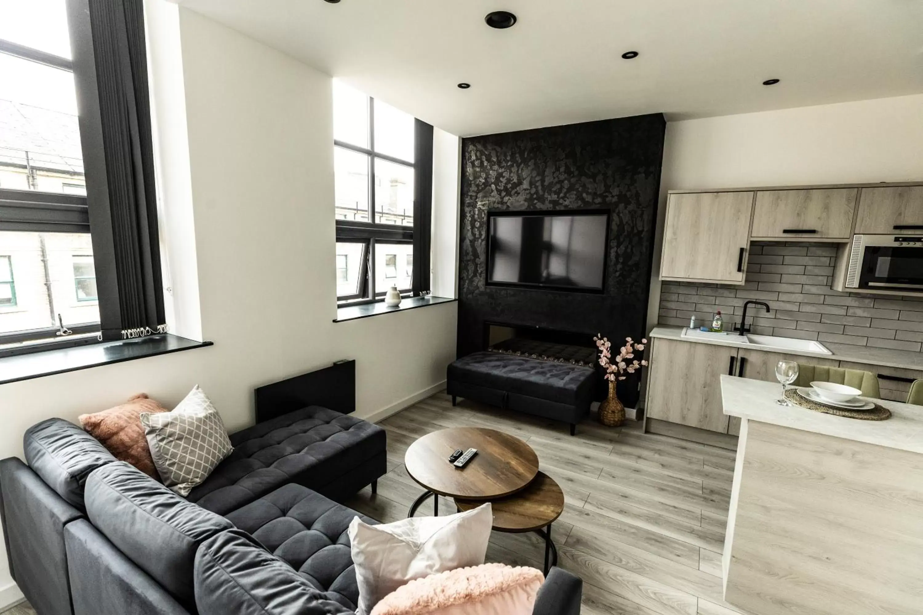 Seating Area in Fletcher Apartments