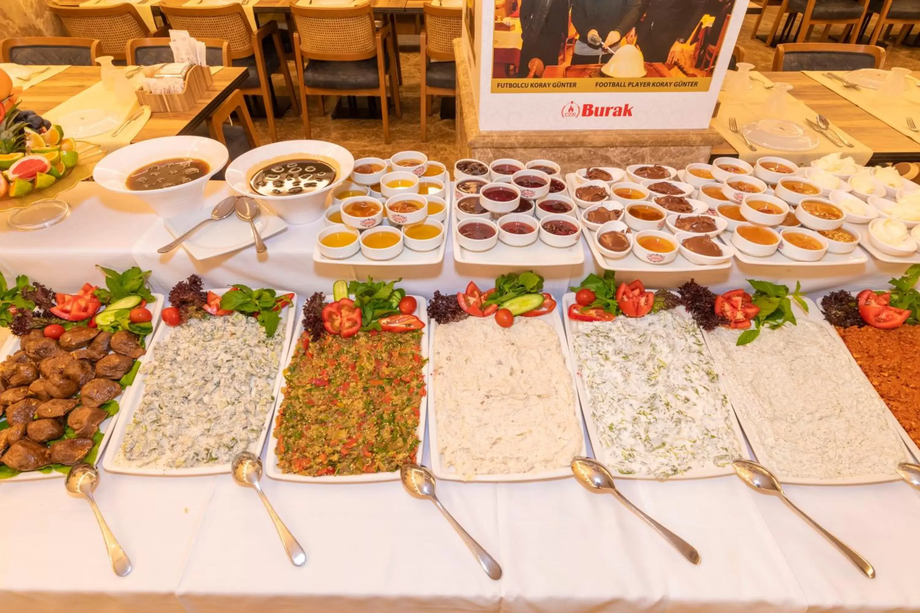 Buffet breakfast in Almadina Hotel Istanbul