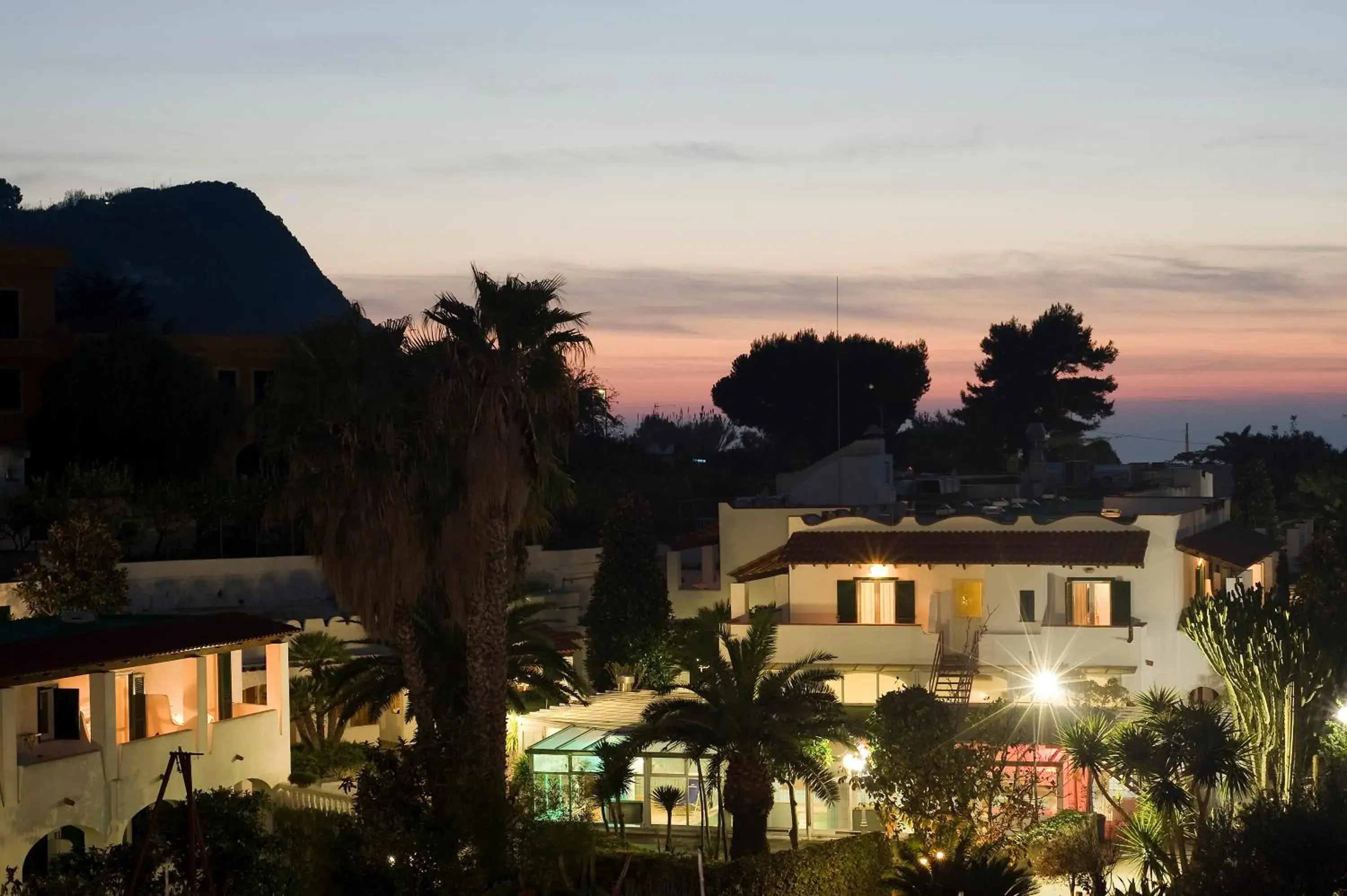 Bird's eye view, Sunrise/Sunset in Park Hotel Terme Mediterraneo
