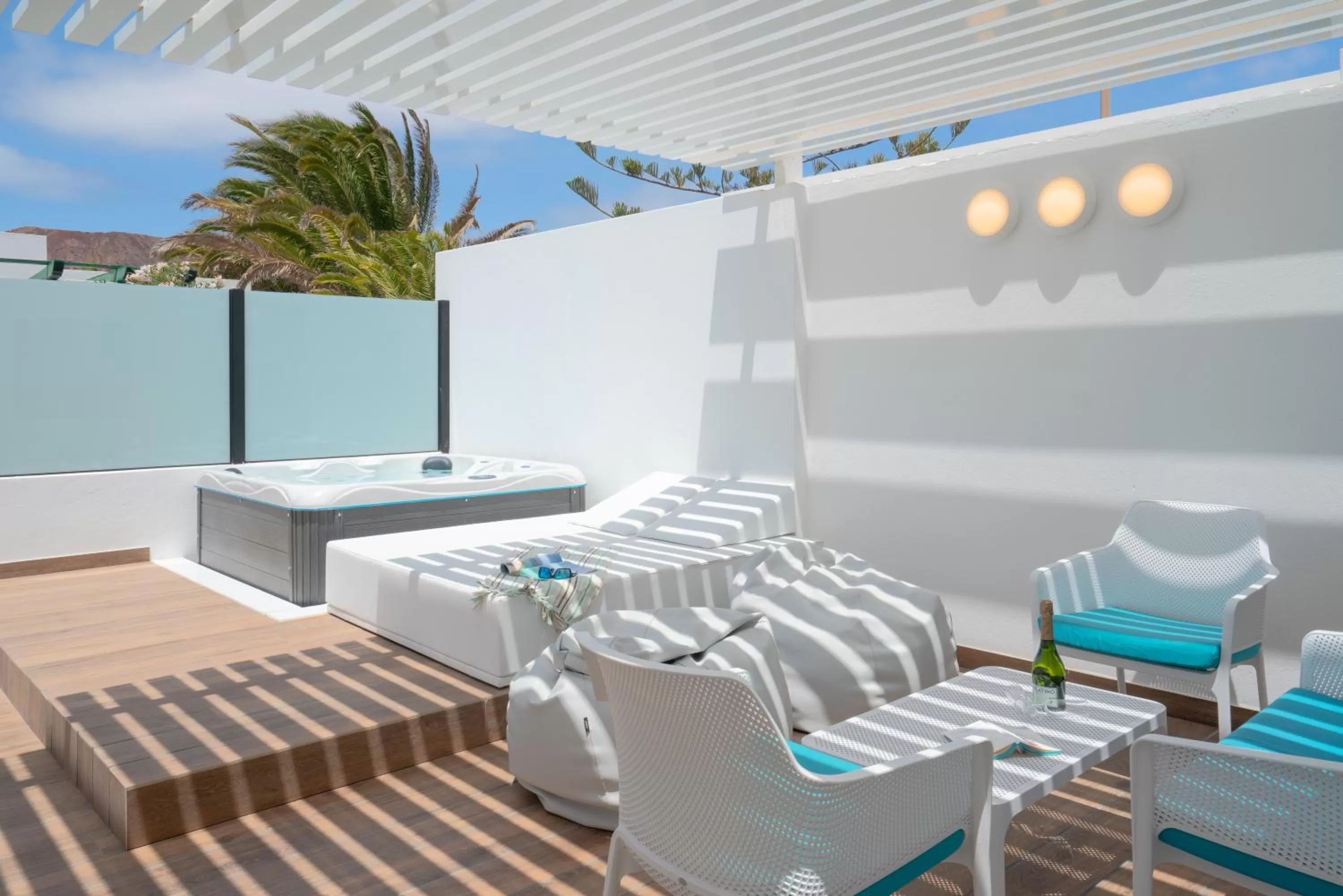 Bed in Relaxia Lanzasur Club - Aqualava Water Park