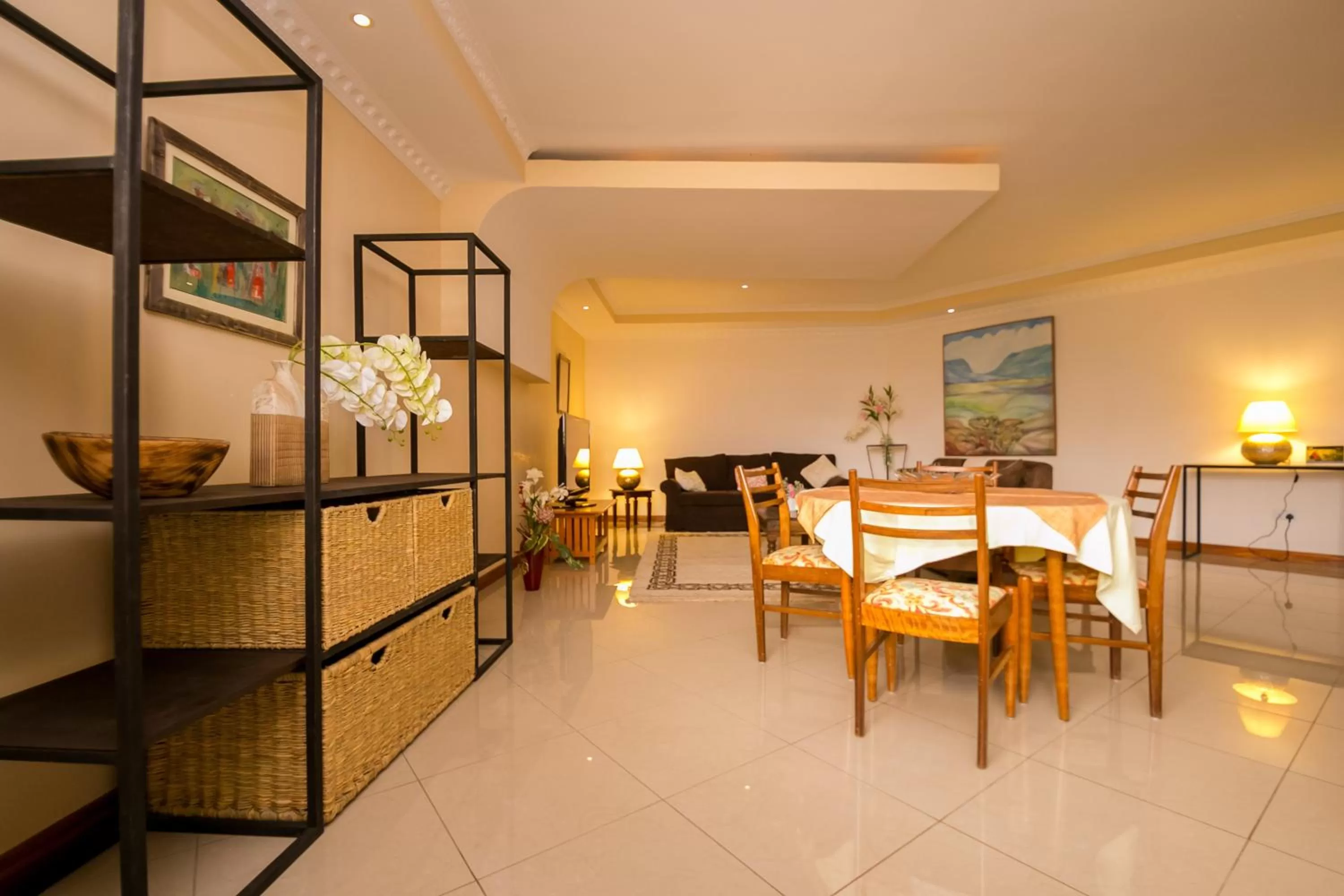 Seating area in Hotel Rudi