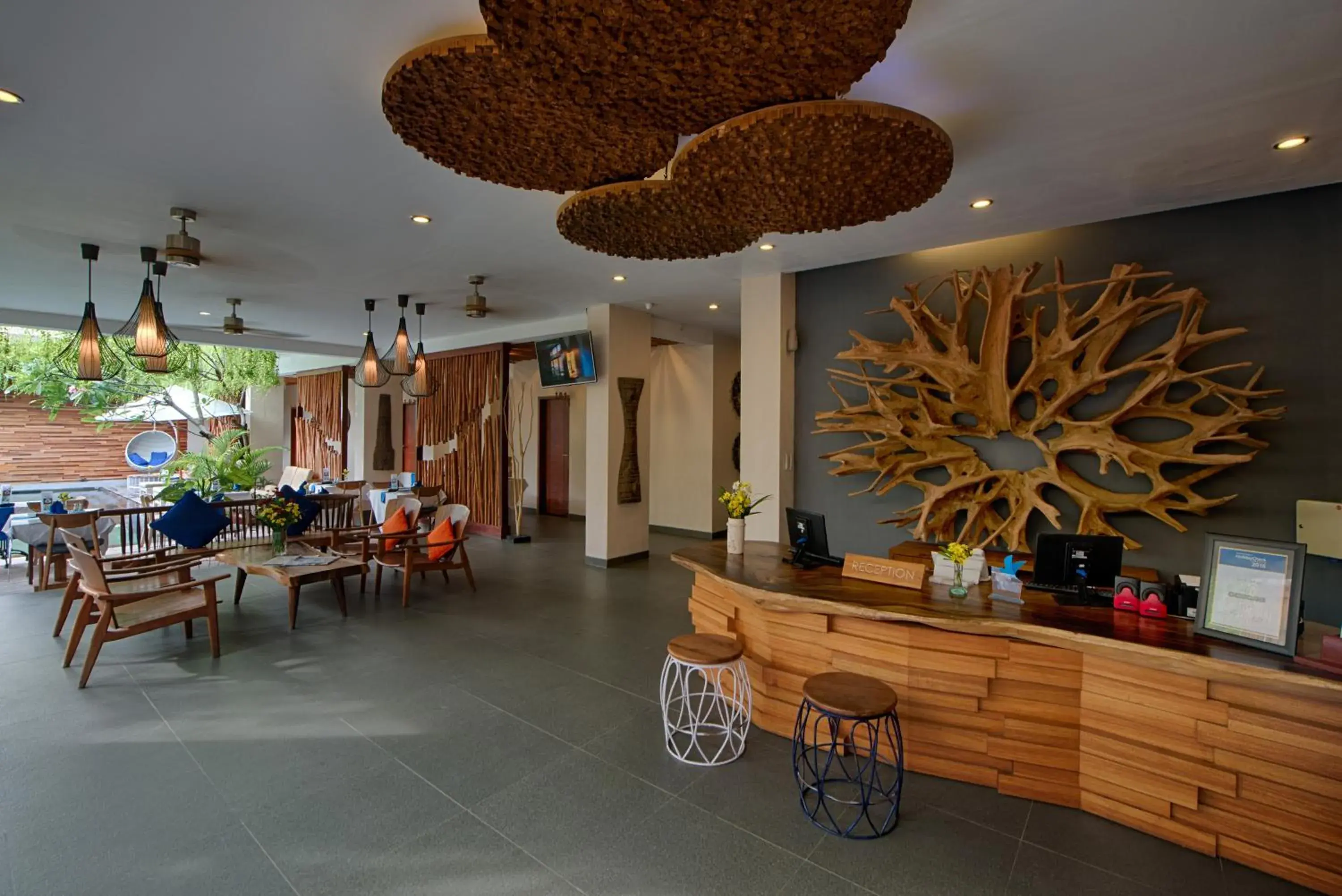 Lobby or reception, Restaurant/Places to Eat in Natya Hotel Gili Trawangan