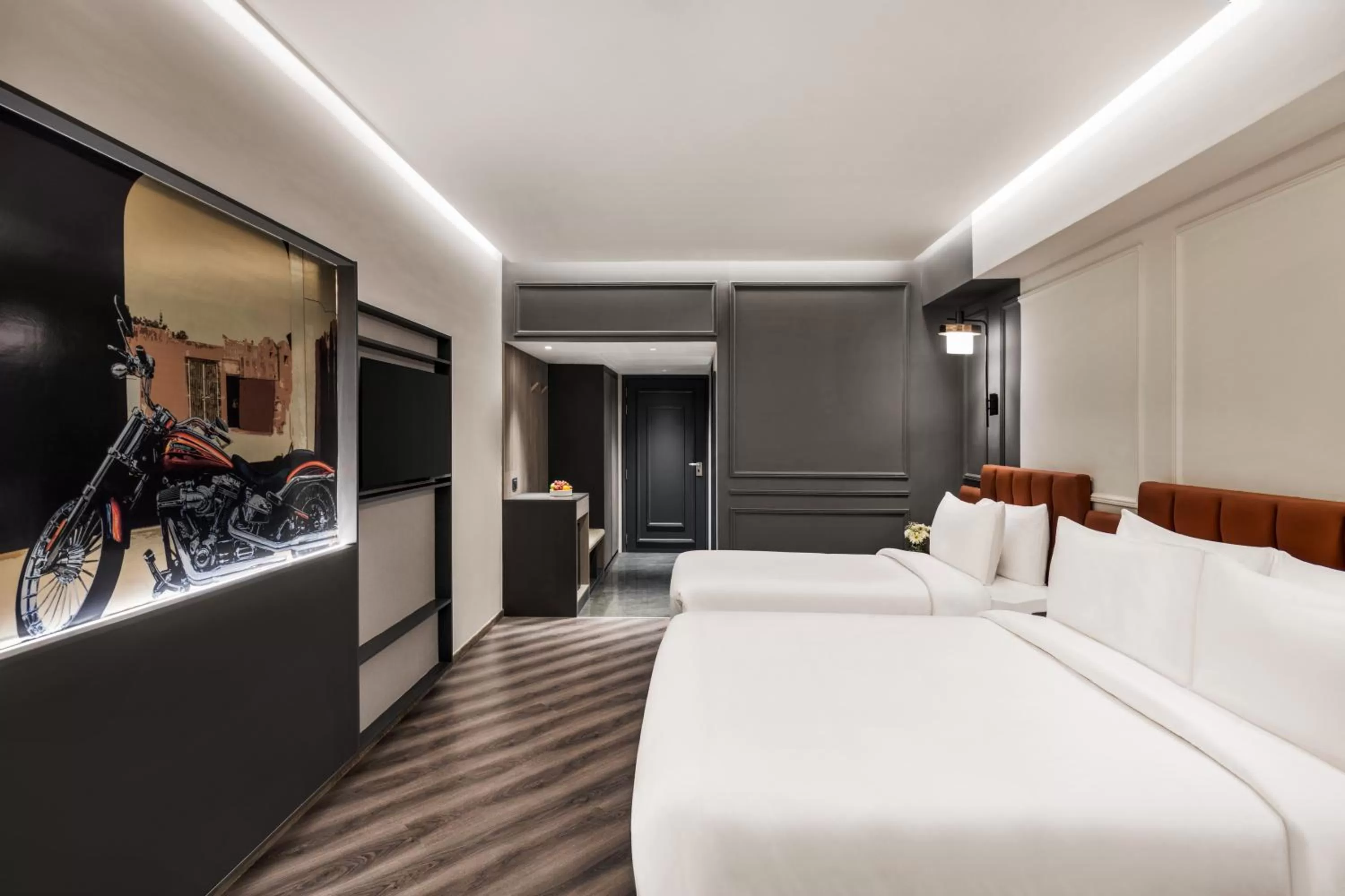 Bed in Ramada Encore by Wyndham Indore Nipania