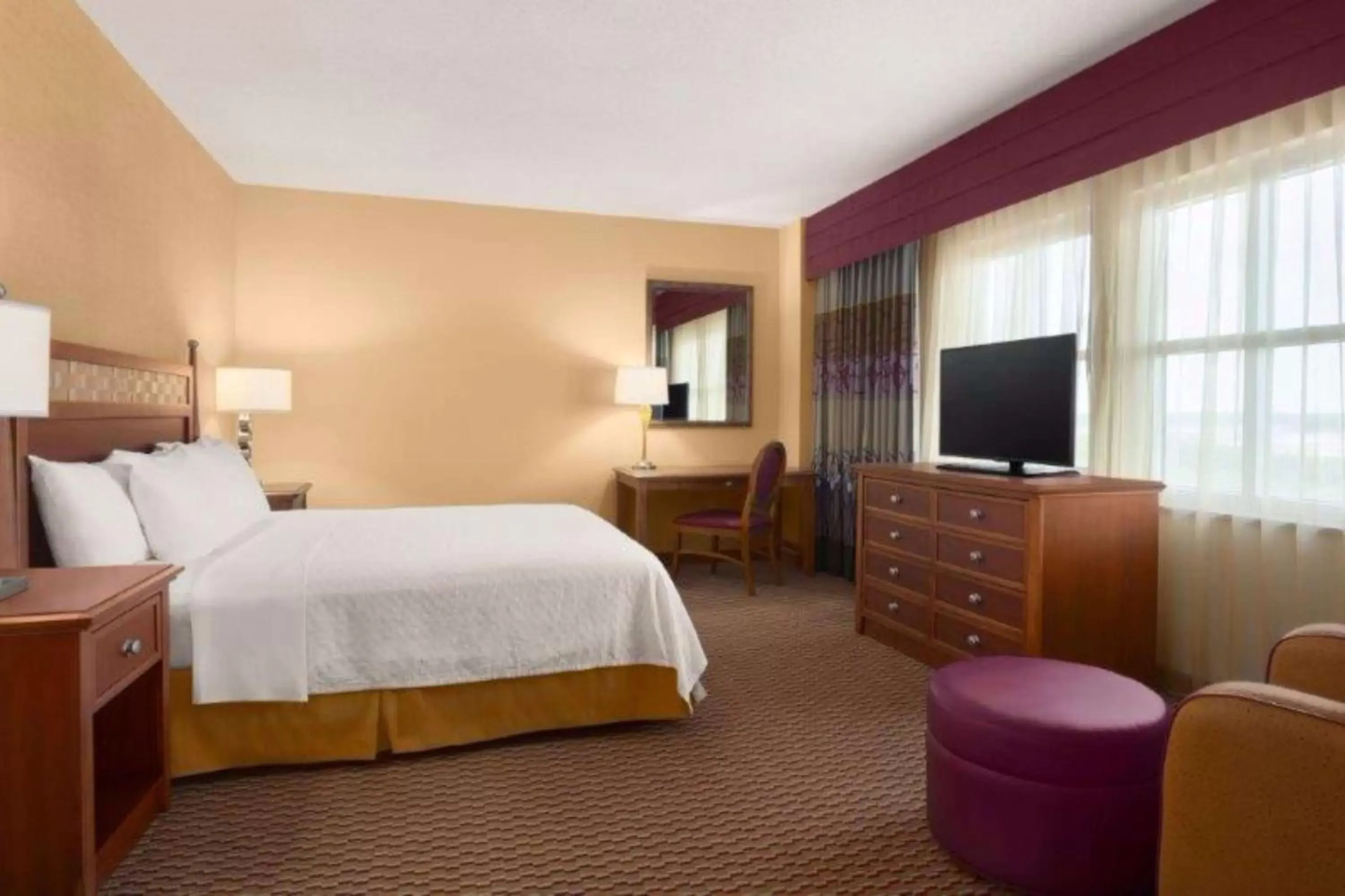 Bed, TV/Entertainment Center in Embassy Suites Northwest Arkansas - Hotel, Spa & Convention Center