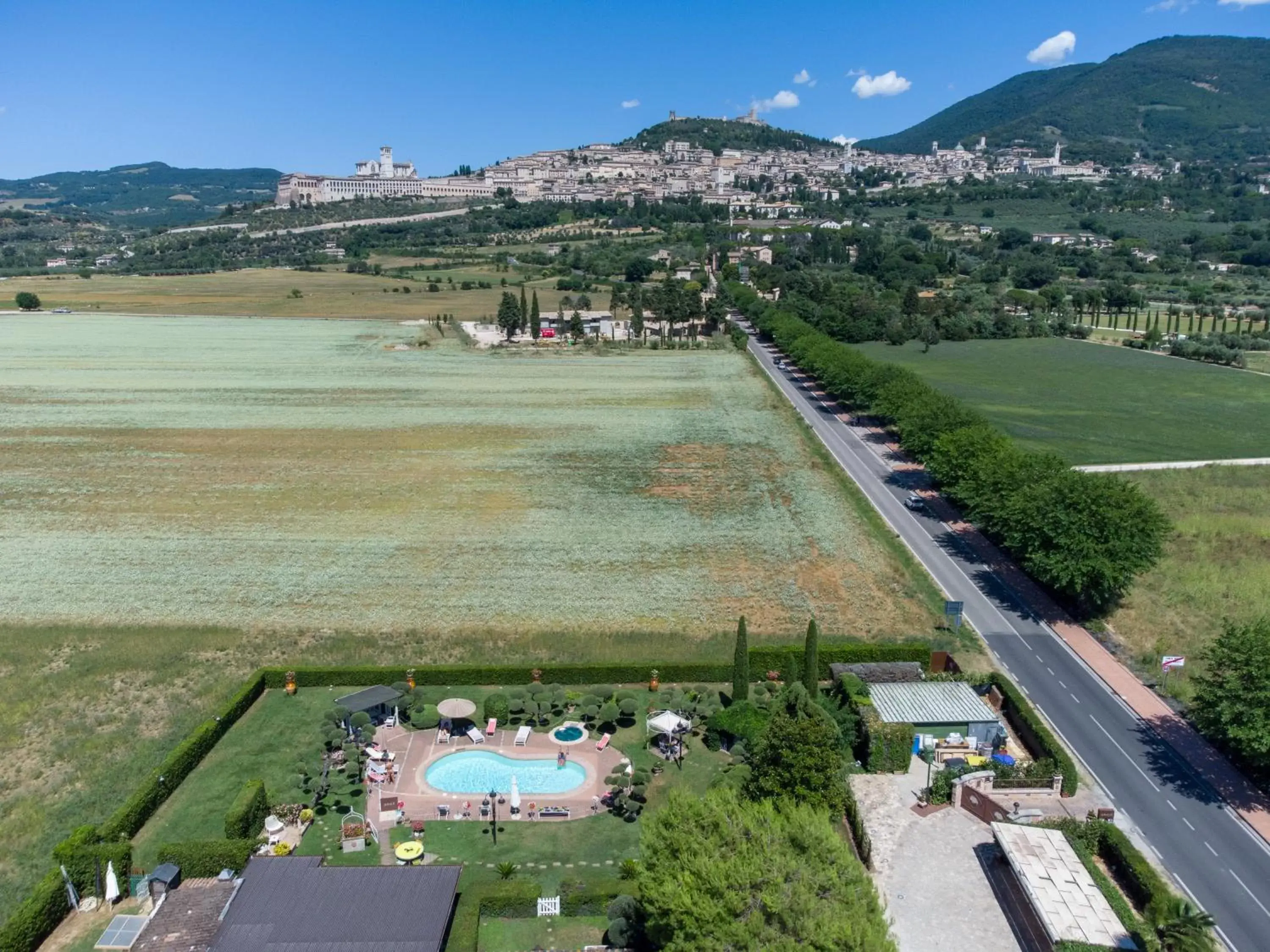 Bird's-eye View in UNICA Assisi agri-charming house