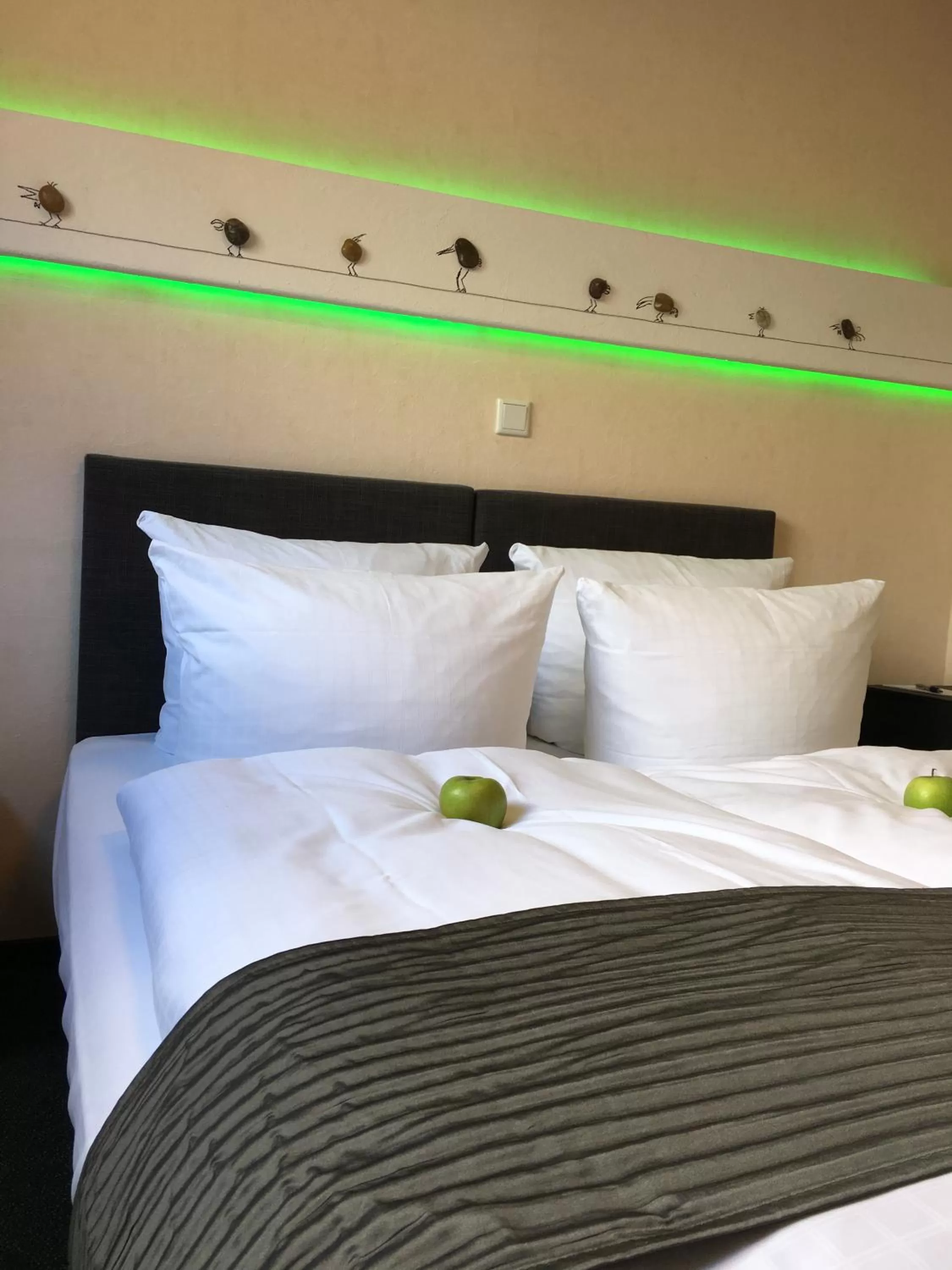 Bed in Hotel Heymann