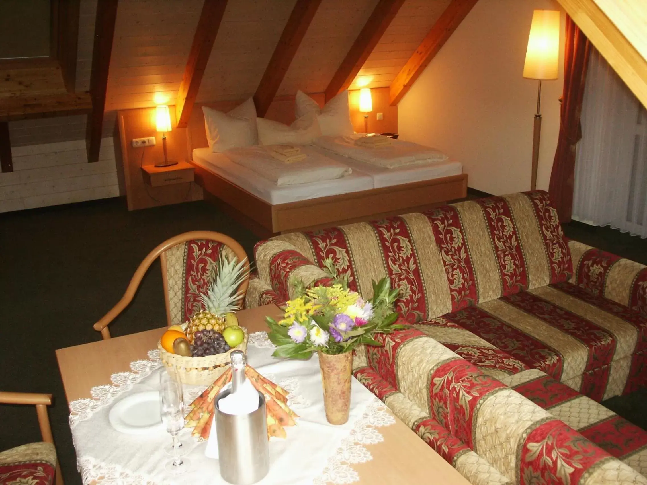 Photo of the whole room, Bed in Landhotel Rittersgrün