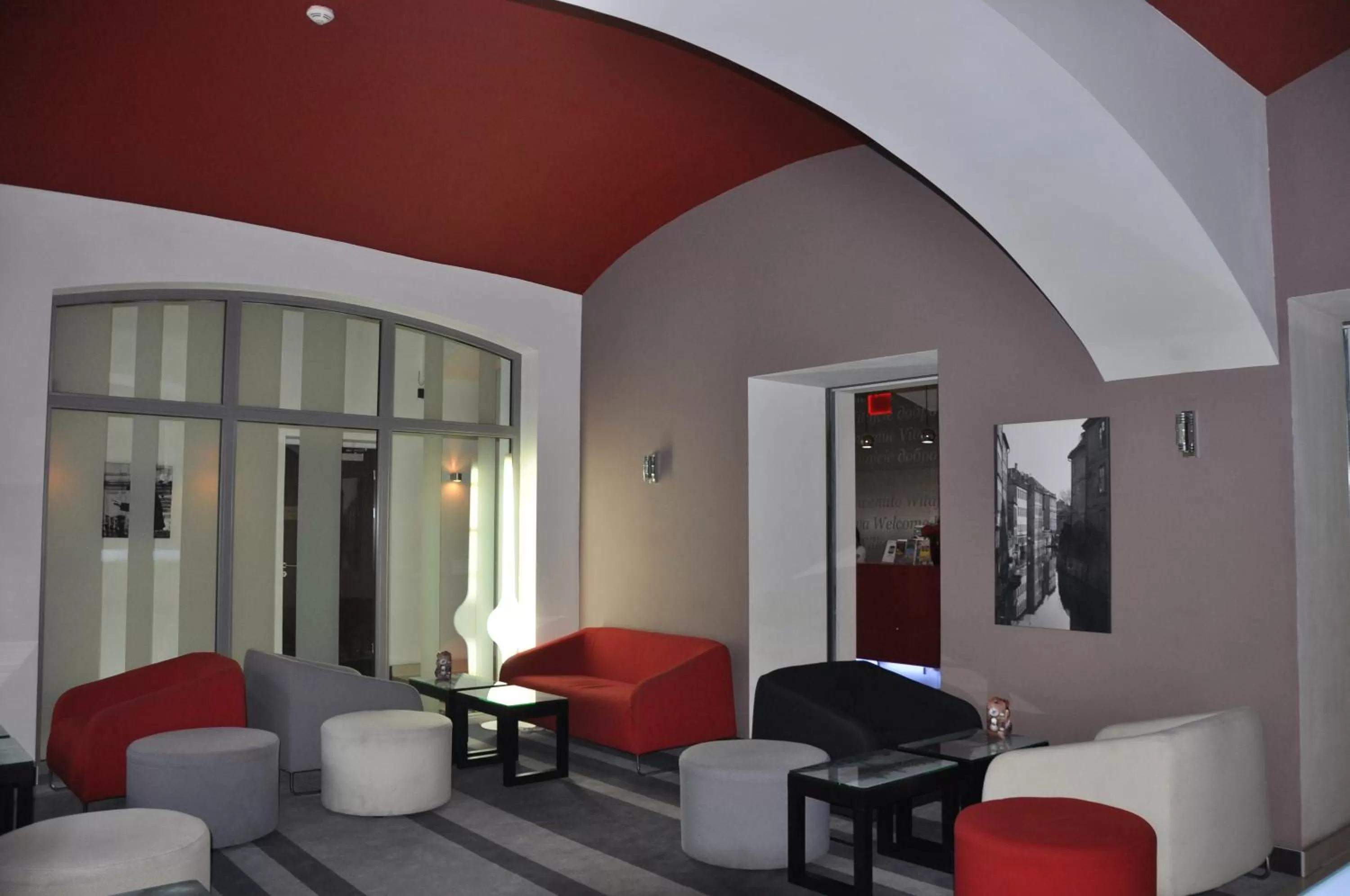Lobby or reception in Red & Blue Design Hotel Prague