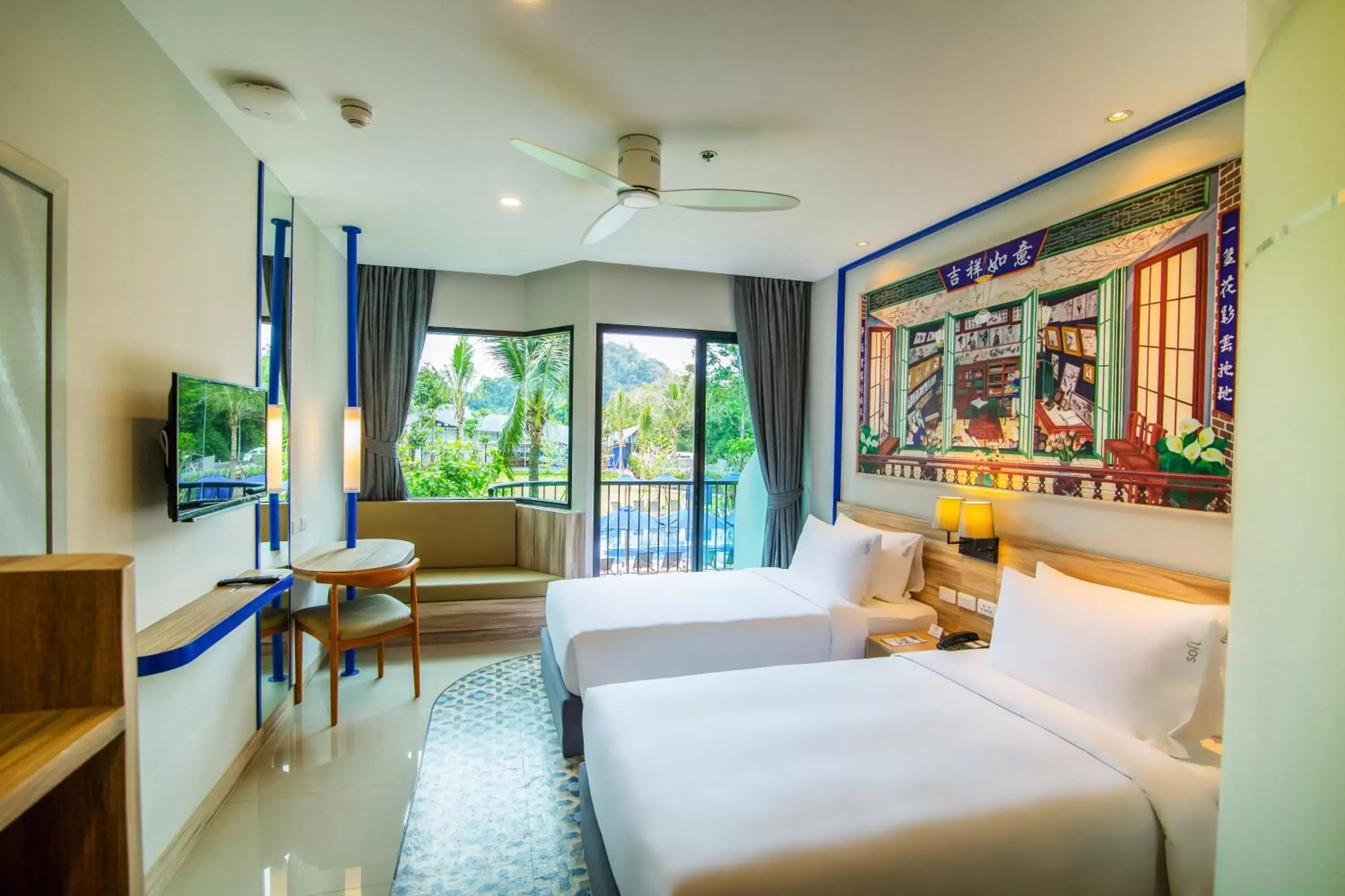 Bed in Holiday Style Ao Nang Beach Resort, Krabi Bed in Holiday Style Ao Nang Beach Resort, Krabi