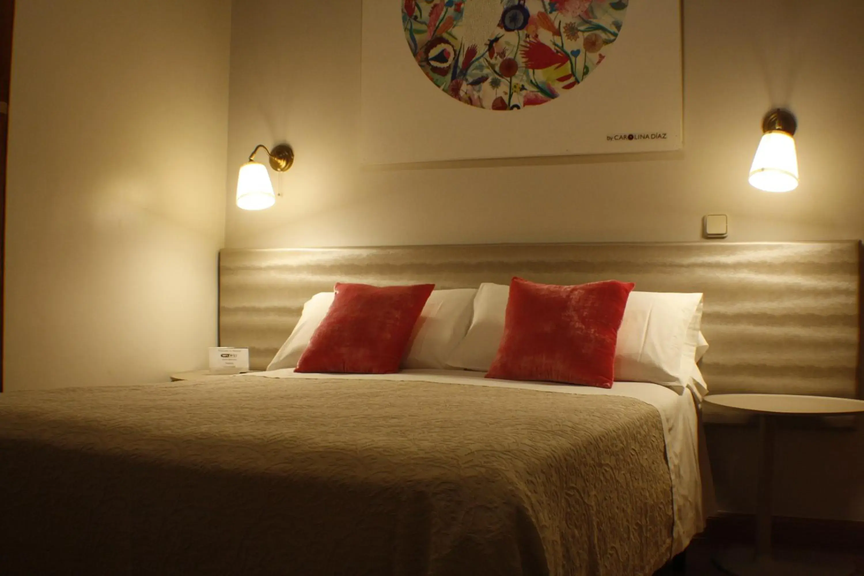 Bedroom, Bed in Hostal Santa Cruz