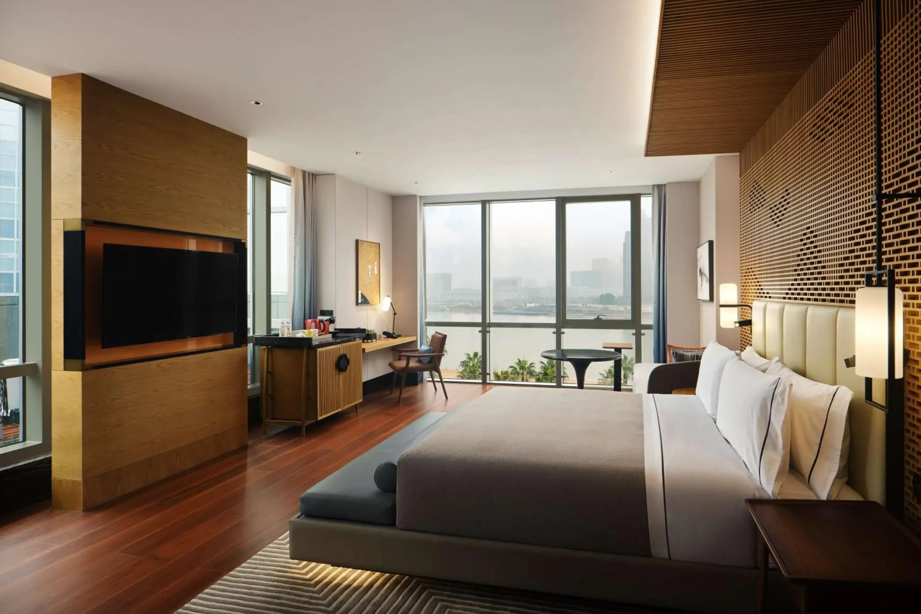 Bed in Canopy By Hilton Hangzhou Jinsha Lake Bed in Canopy By Hilton Hangzhou Jinsha Lake