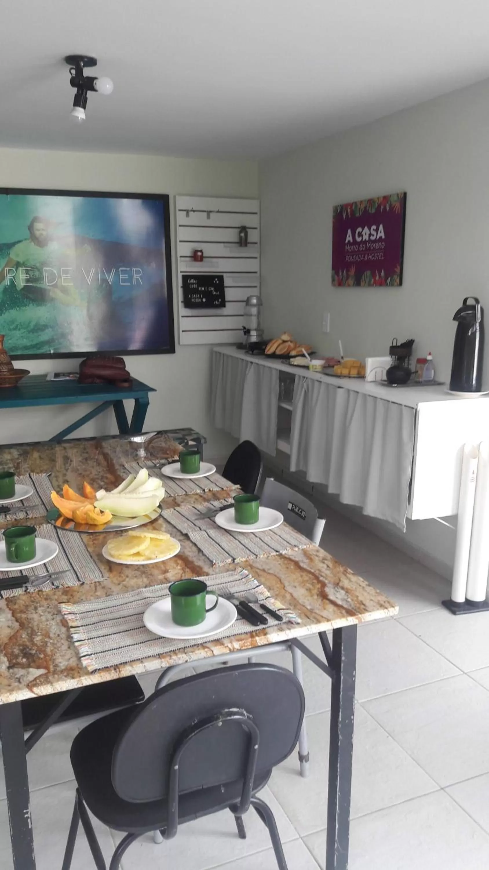 Food and drinks in A Casa Morro do Moreno