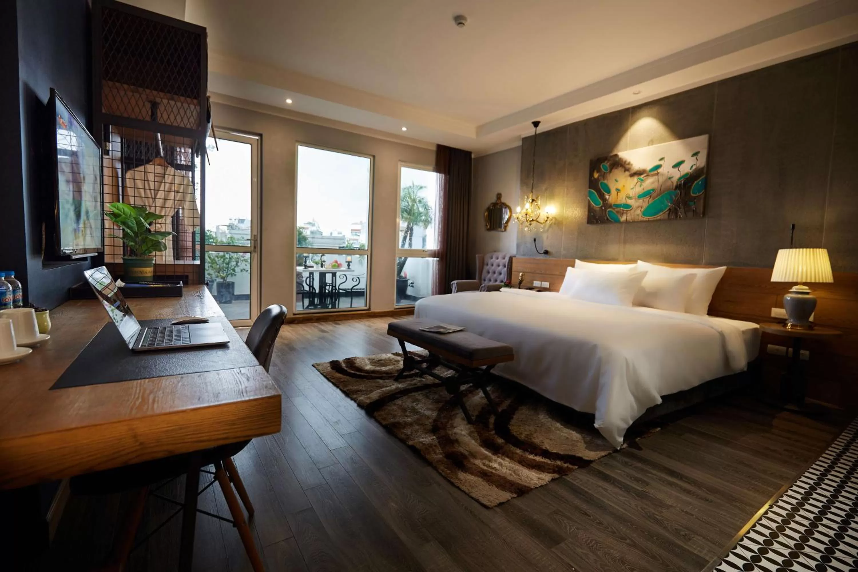 Photo of the whole room, Bed in HaNoi Calido Hotel