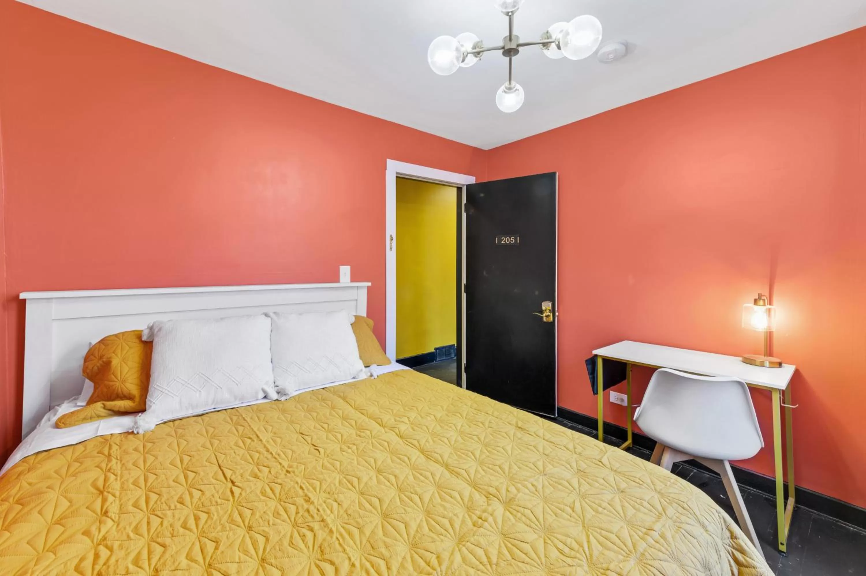 Bed in Randolph Hotel