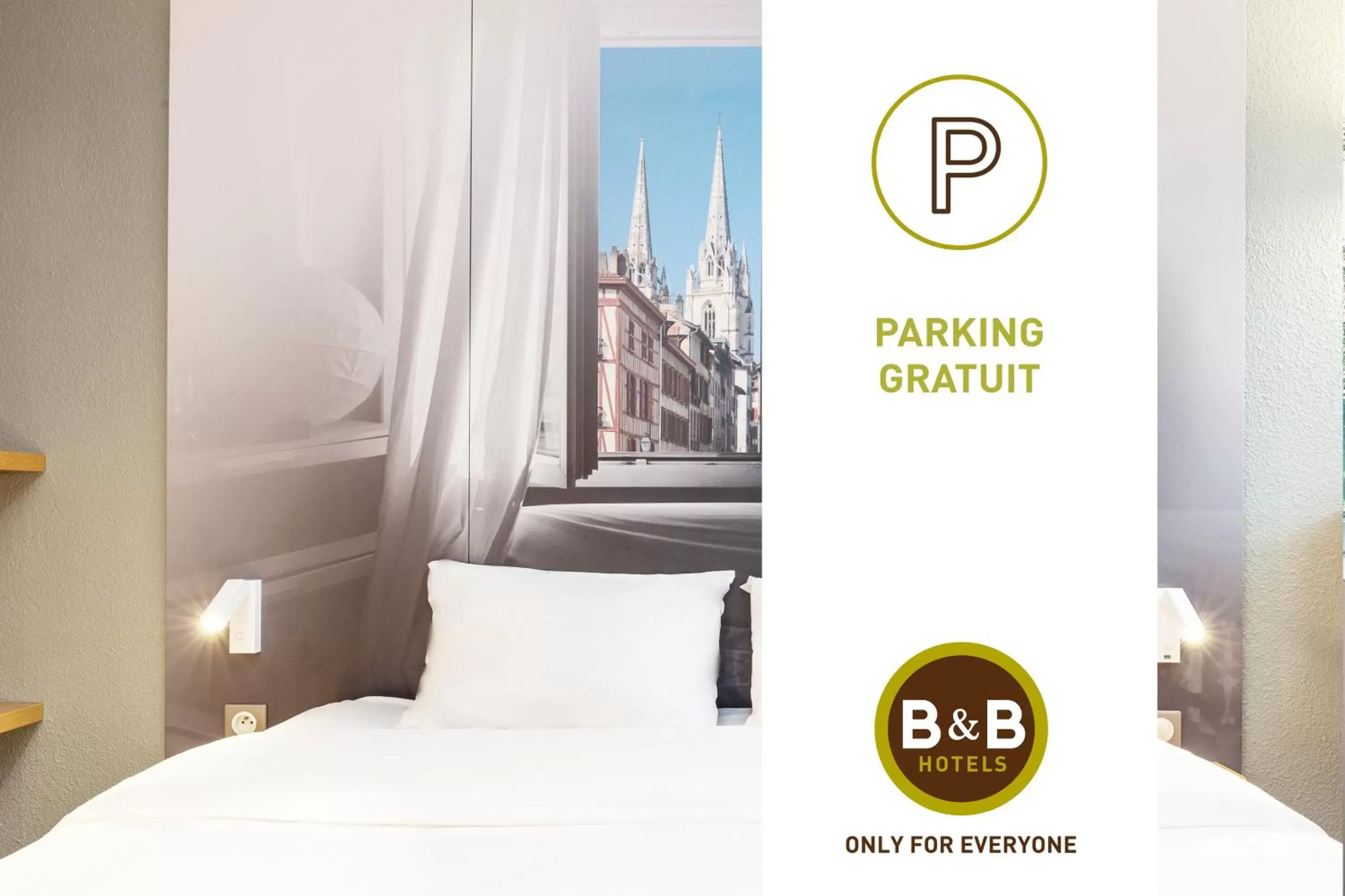 Parking, Bed in B&B HOTEL Saint-Witz