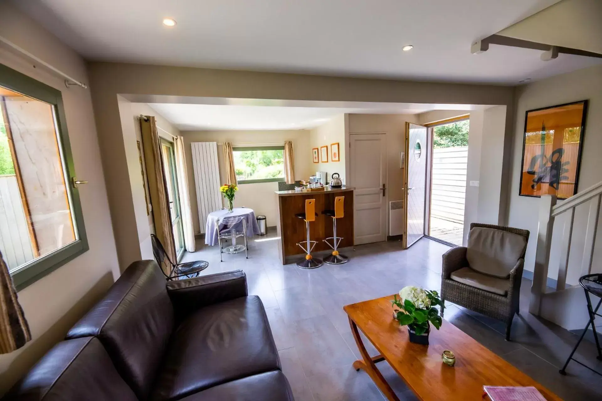 Living room, Seating Area in La Ferme de l'Oudon & SPA