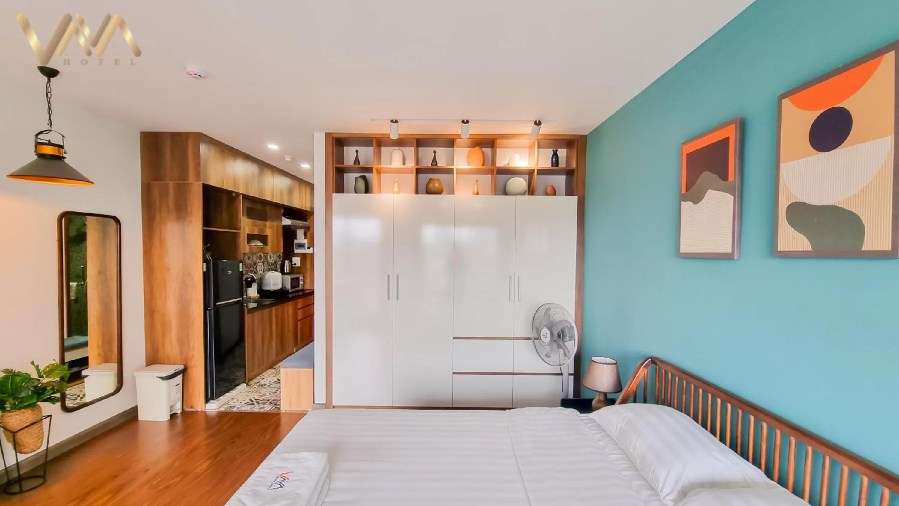 Decorative detail, Bed in VNAHOMES Serviced Apartment