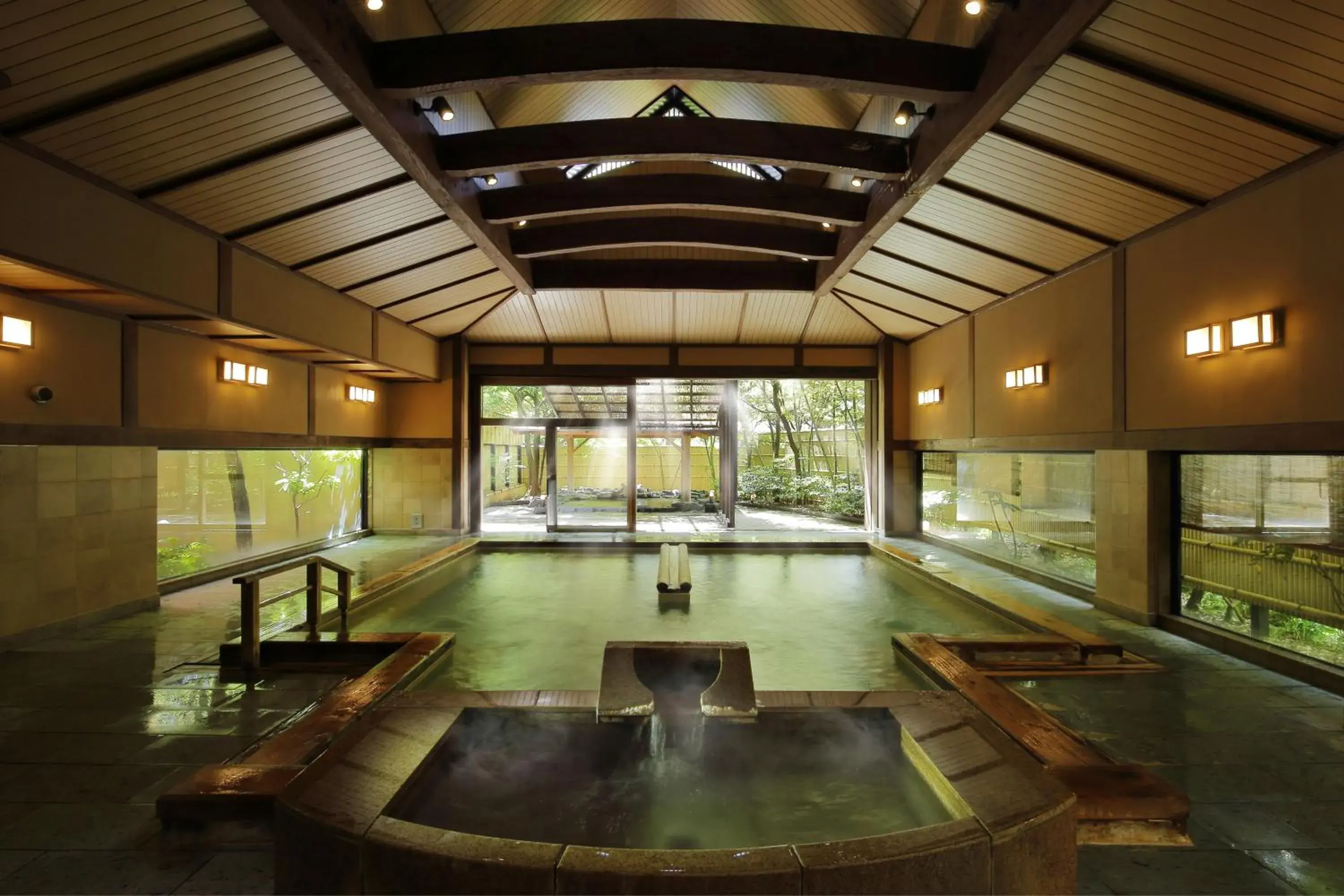 Hot Spring Bath in Ryokan Tachibanaya