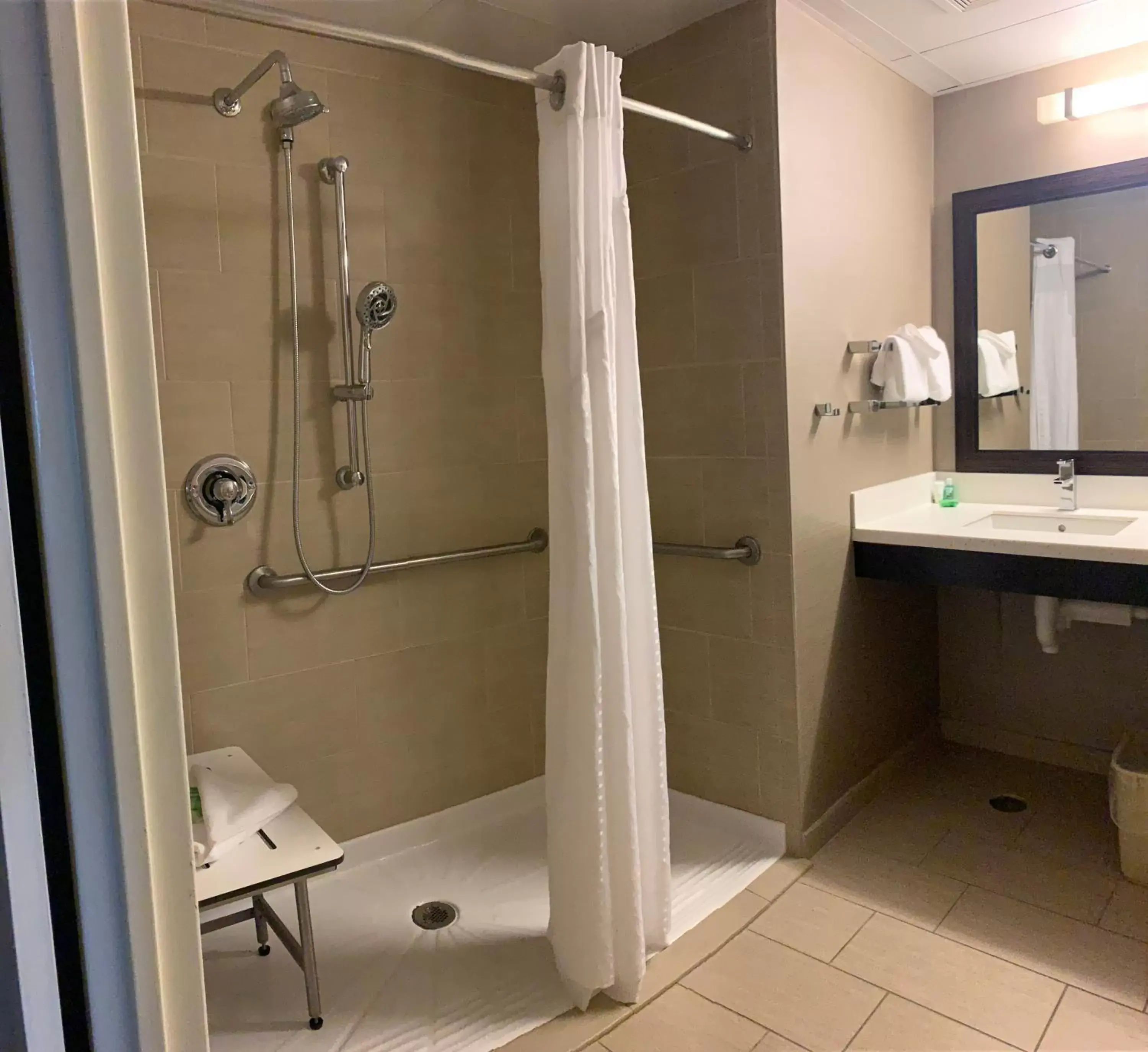 Shower, Bathroom in Holiday Inn Wilkes Barre - East Mountain, an IHG Hotel