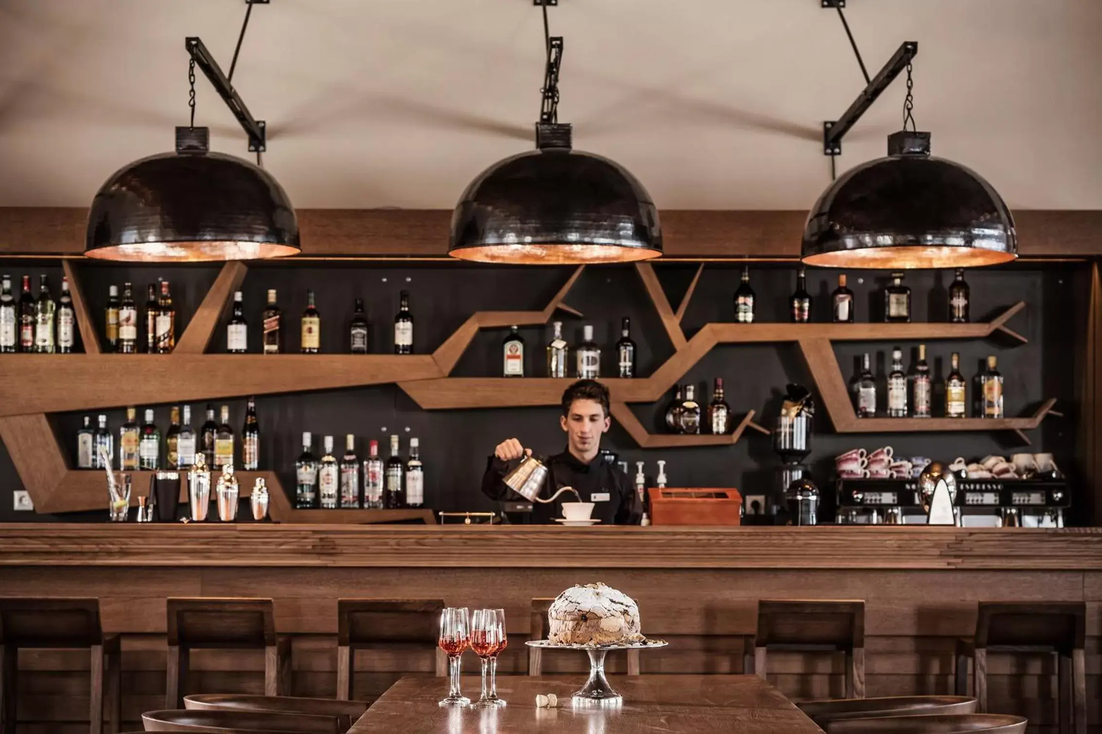 Lounge or bar in Grand Forest Metsovo - Leading Hotels of the World Lounge or bar in Grand Forest Metsovo - Leading Hotels of the World