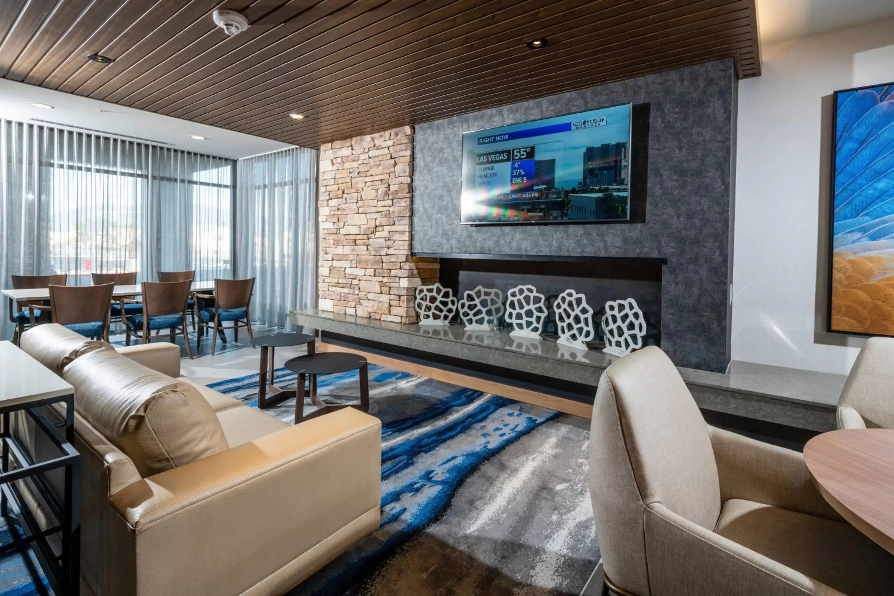 Lobby or reception, Lounge/Bar in Fairfield Inn & Suites Las Vegas Northwest