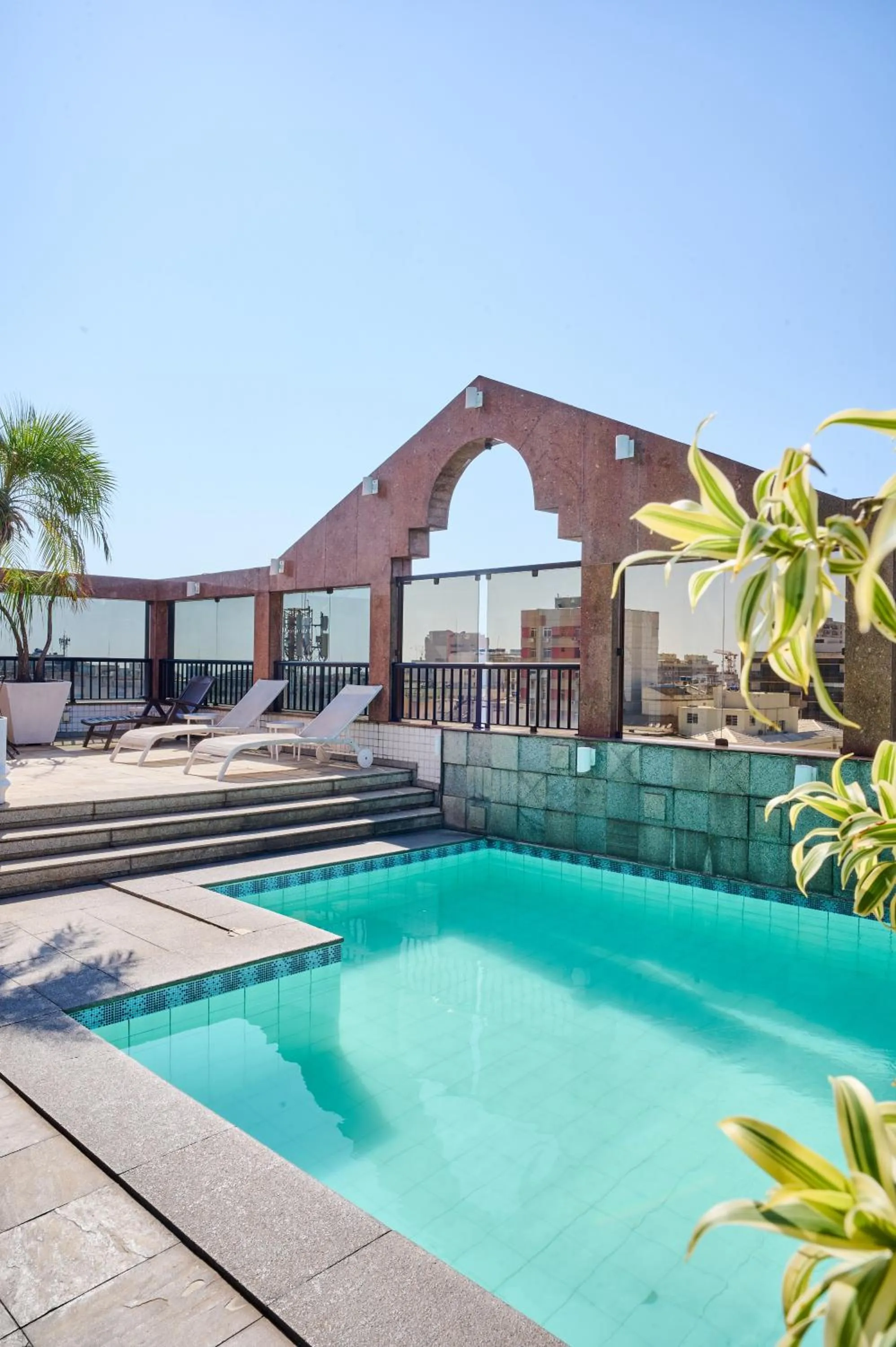 Swimming pool in South American Copacabana Hotel