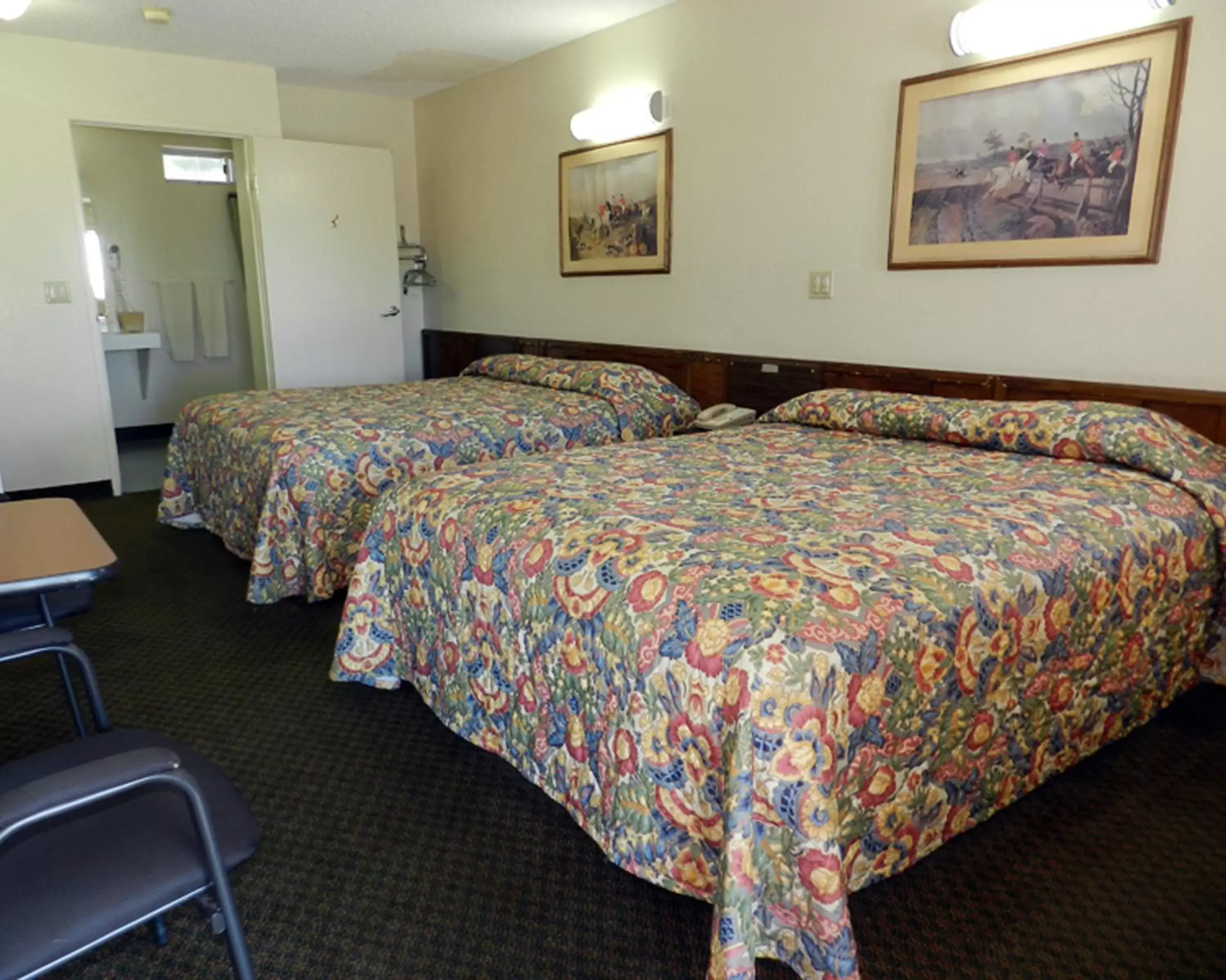 Bed in High Desert Motel Joshua Tree National Park