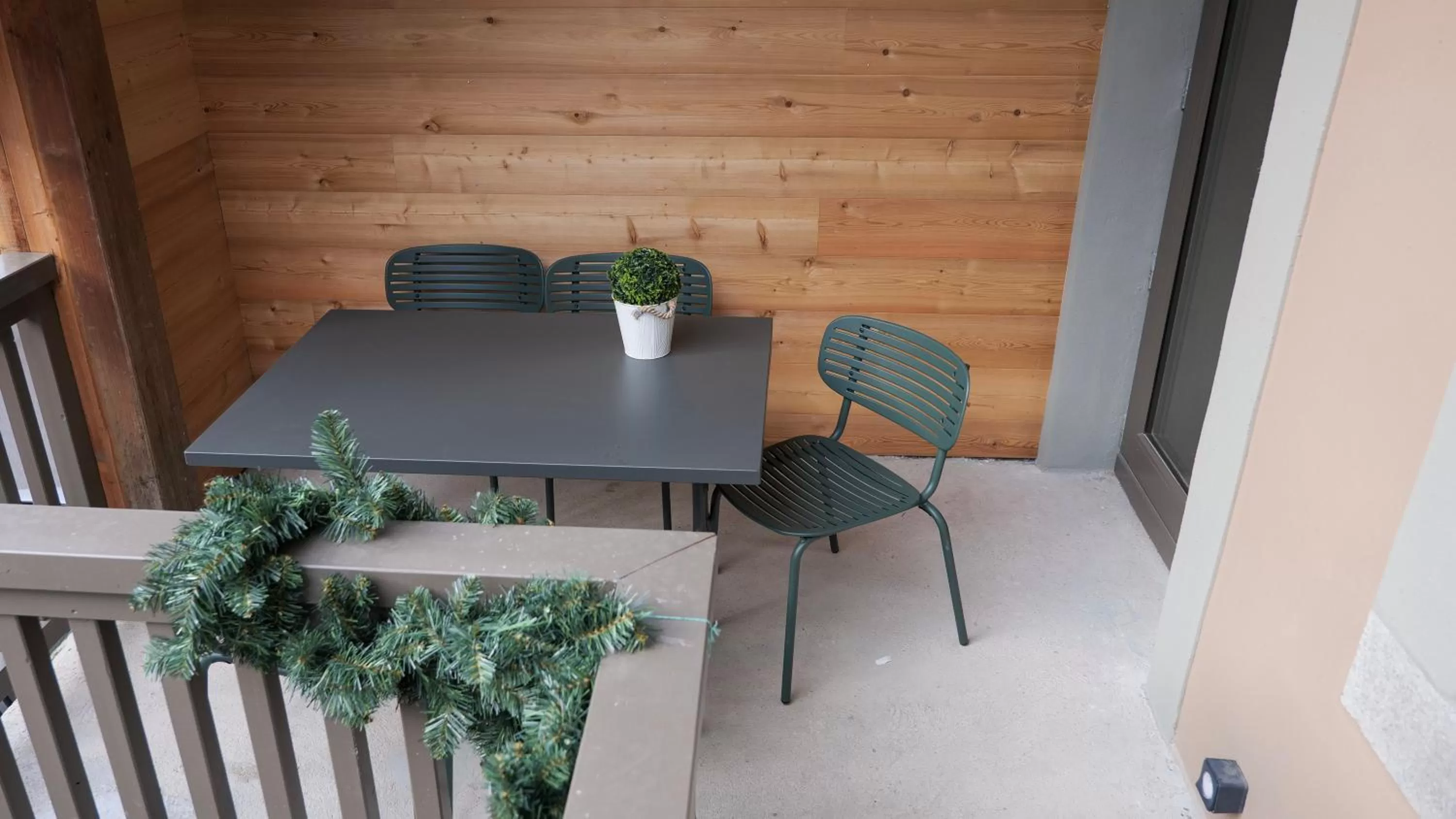 Balcony/Terrace in Le Génépy - Appart'hôtel de Charme