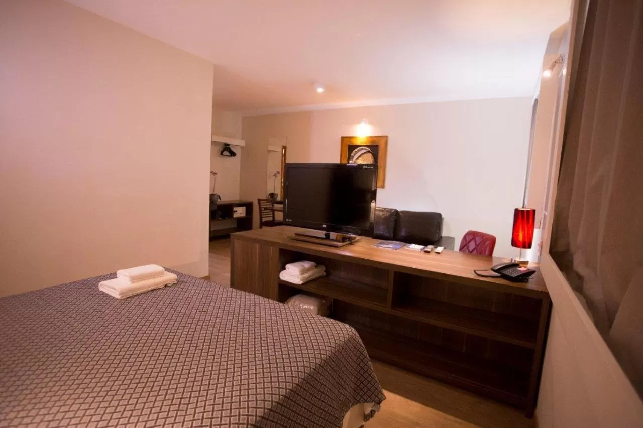 Decorative detail, Bed in Druds Hotel Hortolândia