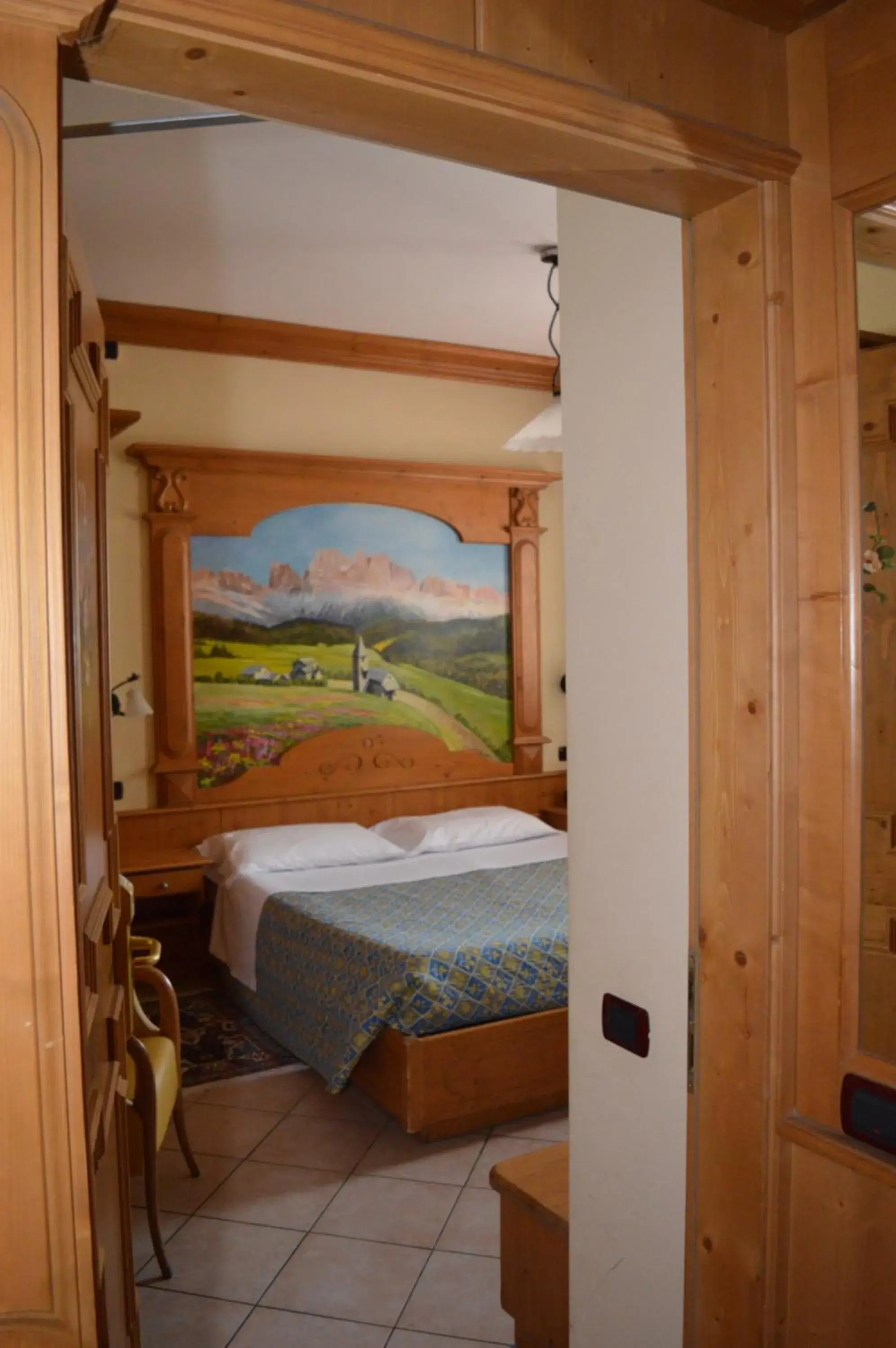 Bed in Hotel Stelvio