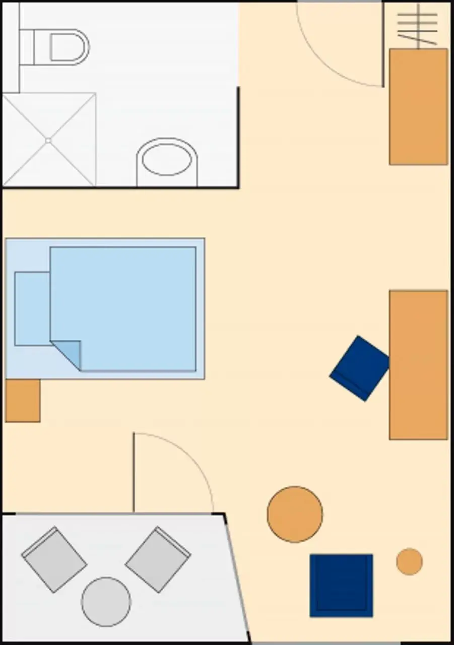 Photo of the whole room, Floor Plan in Hotel Artos Interlaken